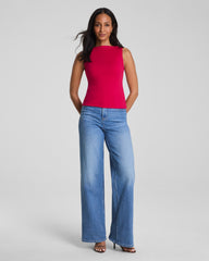 SPANXsmooth™ Jersey High Neck Tank | Fuchsia