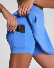 SPANX AirEssentials® Contrast Piping Skort, 15" | Aster