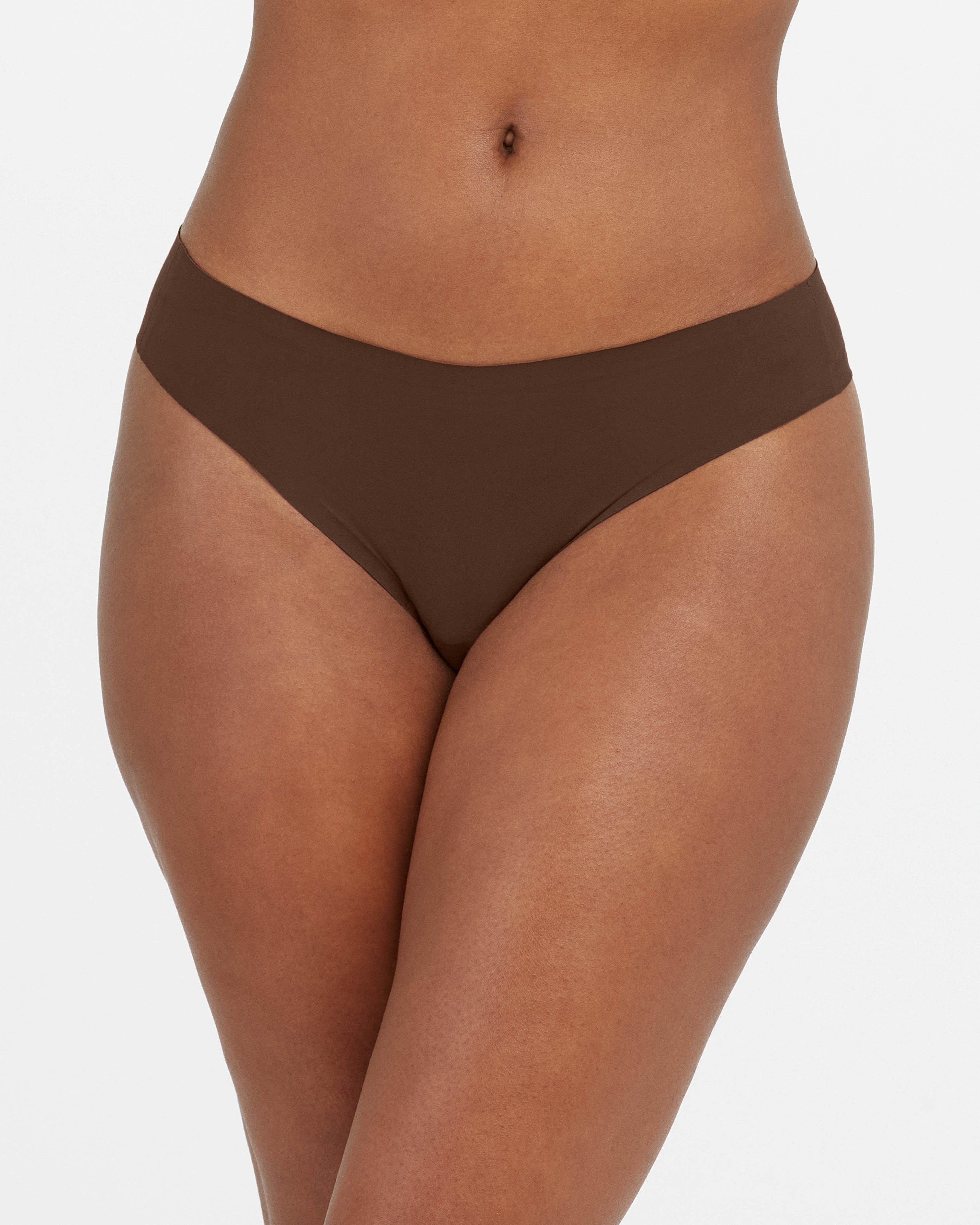 SPANXsmooth™ Fit-To-You Thong 3-Pack Box  Chestnut Brown