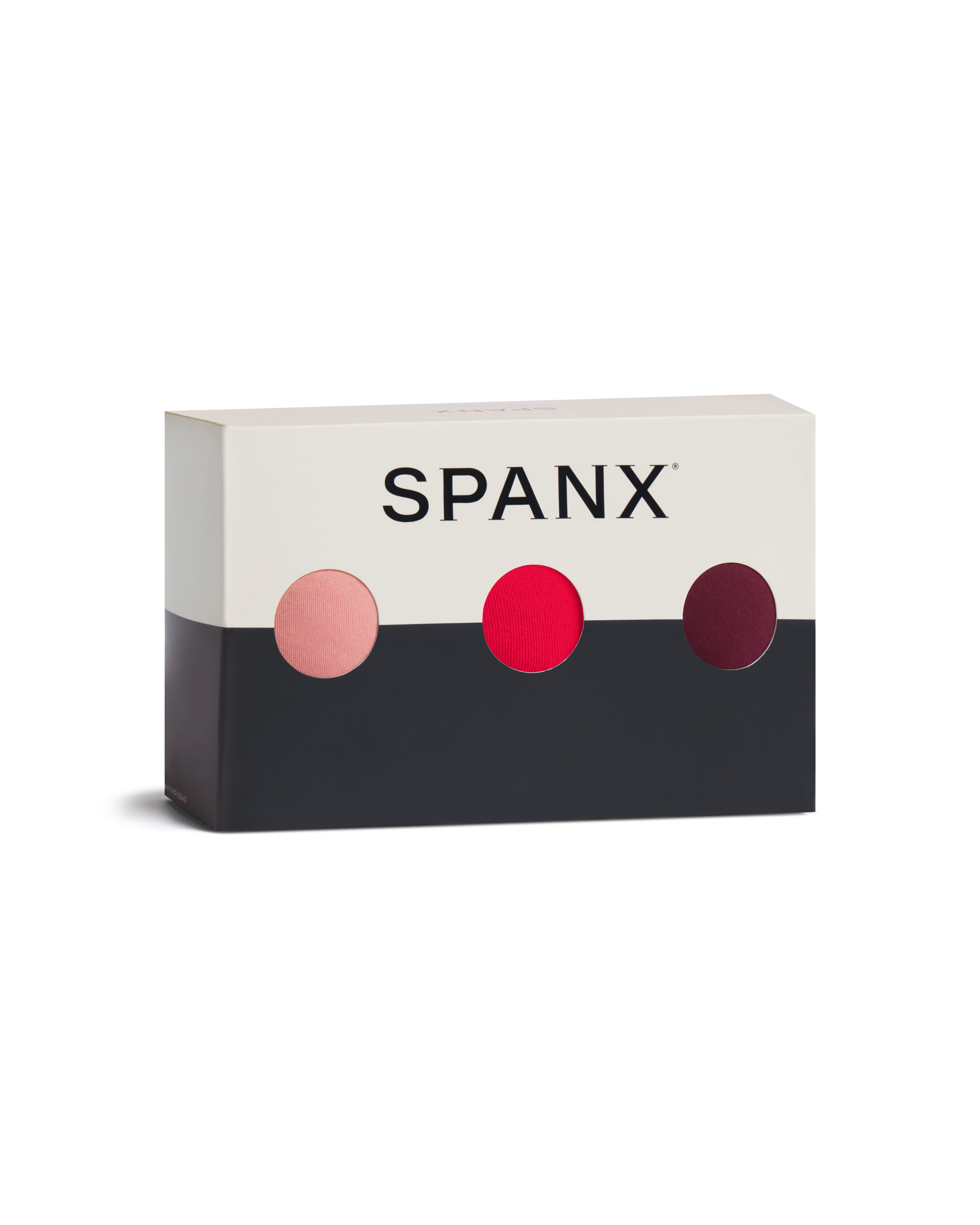 SPANXsmooth™ Fit-To-You Thong 3-Pack Box  Rose Quartz/Spanx Red/Blackberry
