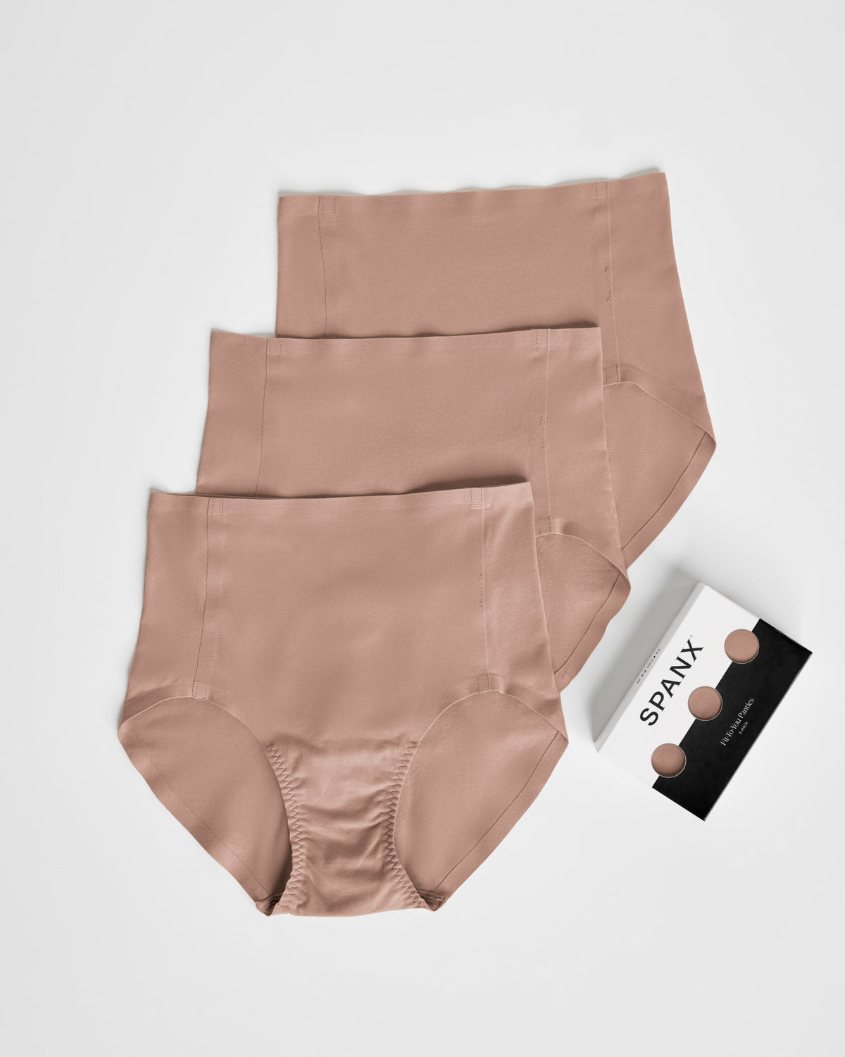 SPANXsmooth™ Fit-To-You Brief 3-Pack Box | Cafe Au Lait