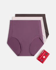 SPANXsmooth™ Fit-To-You Brief 3-Pack Box | Prune/Rosebud/Dark Cacao