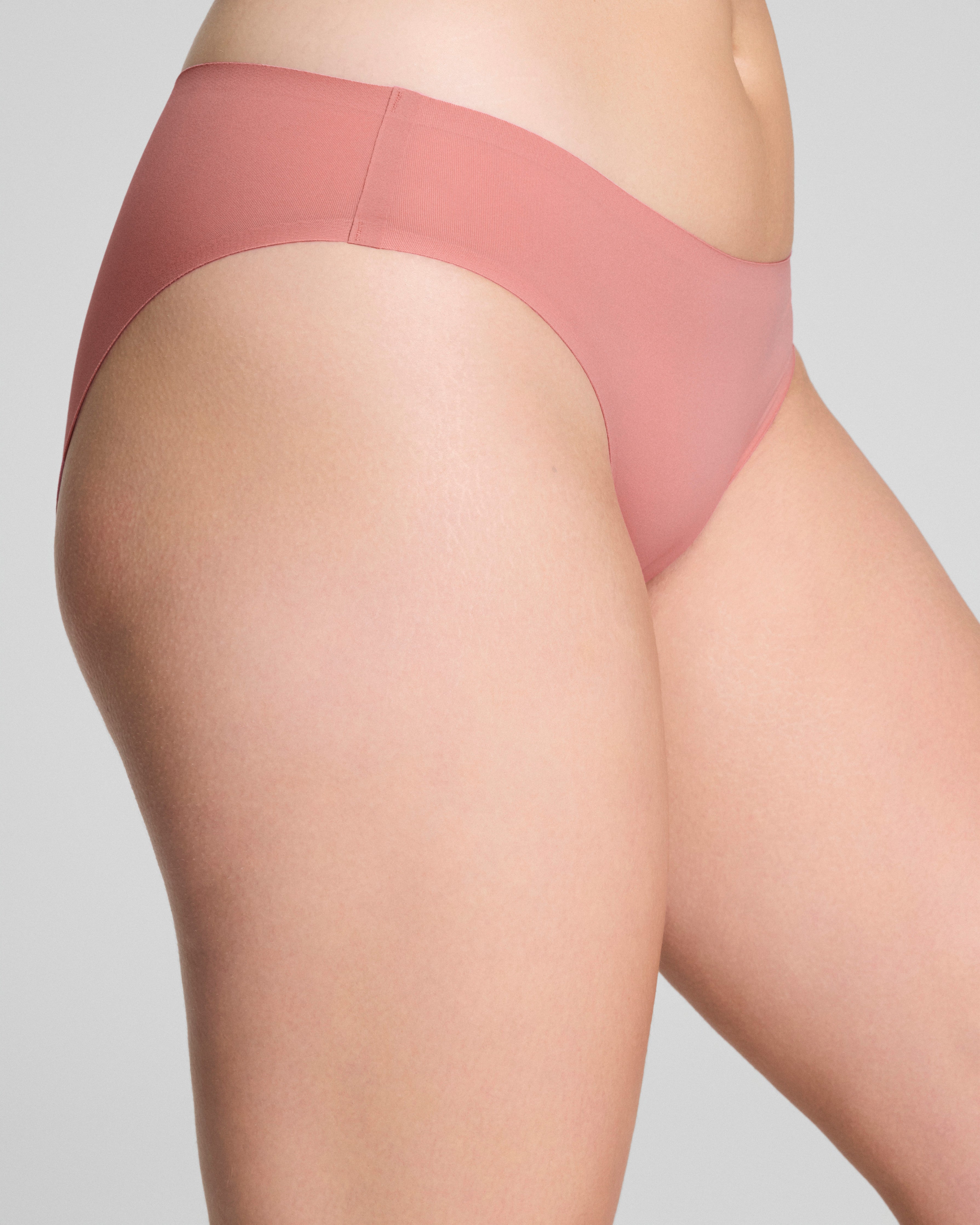 SPANXsmooth™ Fit-To-You Bikini 3-Pack Box  Rose Quartz/Spanx Red/Blackberry