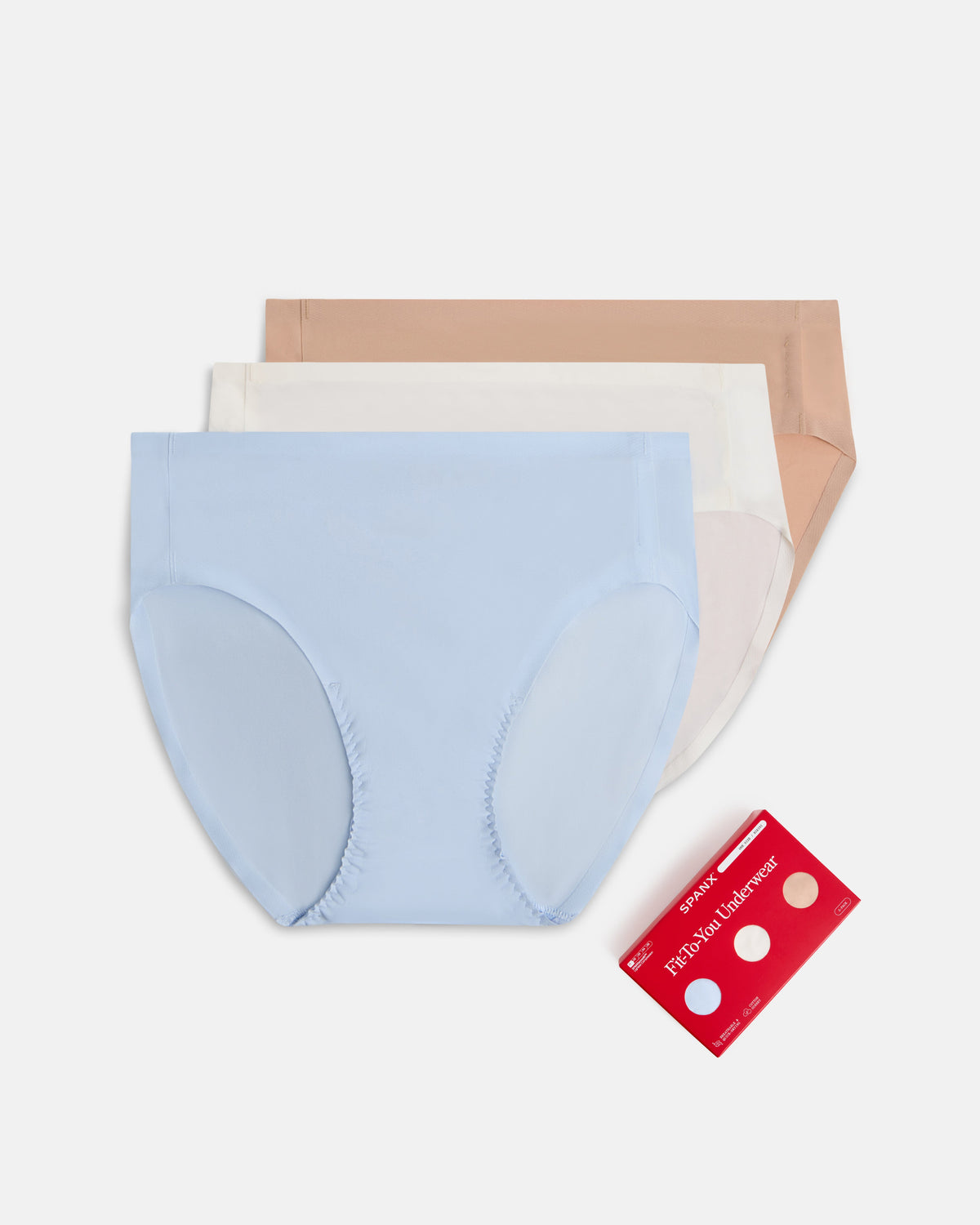 SPANXsmooth™ Fit-To-You Bikini 3-Pack Box | Summit/Powder/Frappe