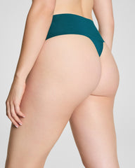 SPANXsupersmooth™ Undie-tectable® Supima® Cotton Thong  Emerald Bay