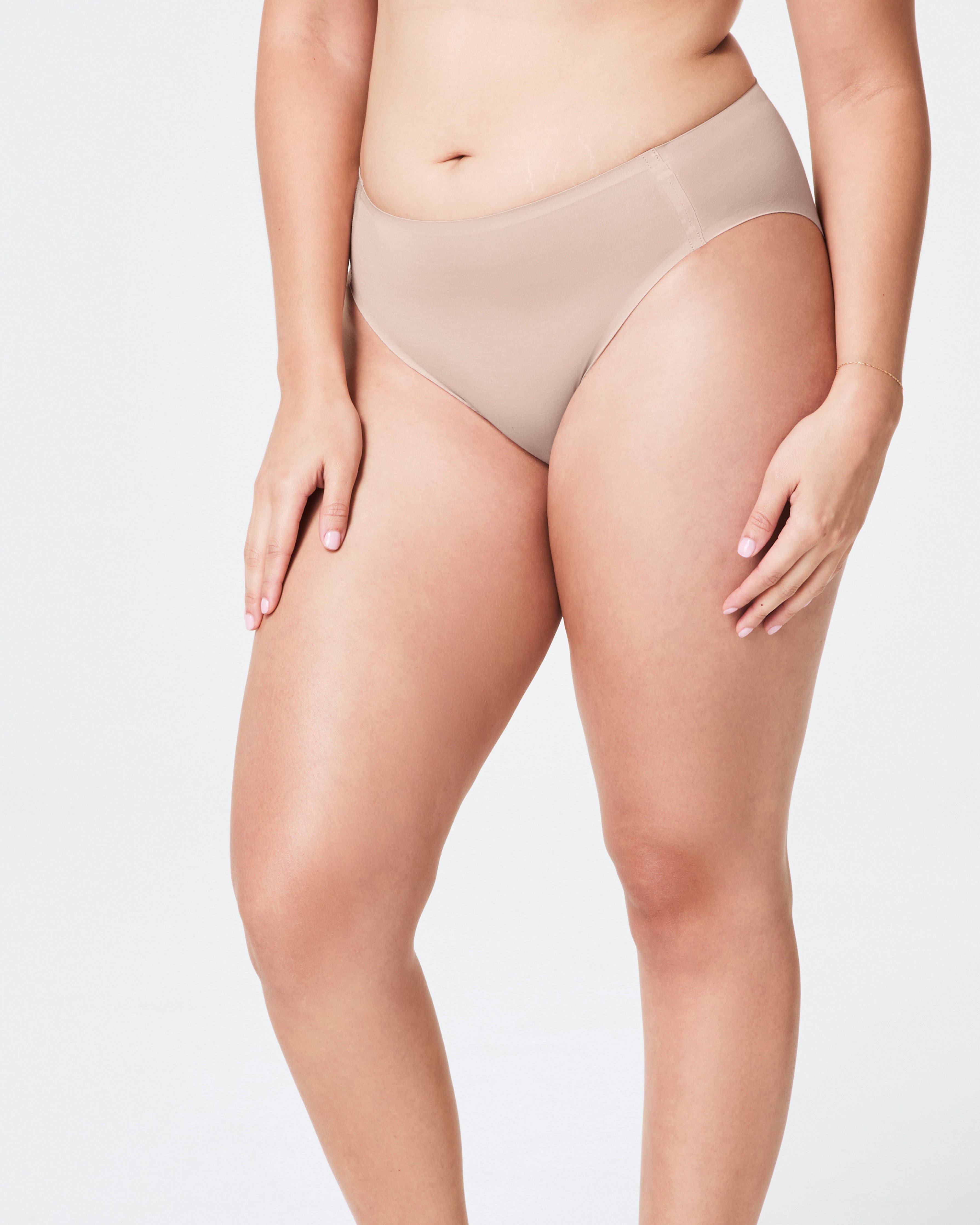 SPANXsmooth™ Fit-To-You Modal Hi-Leg Brief 3-Pack Box  Champagne Beige