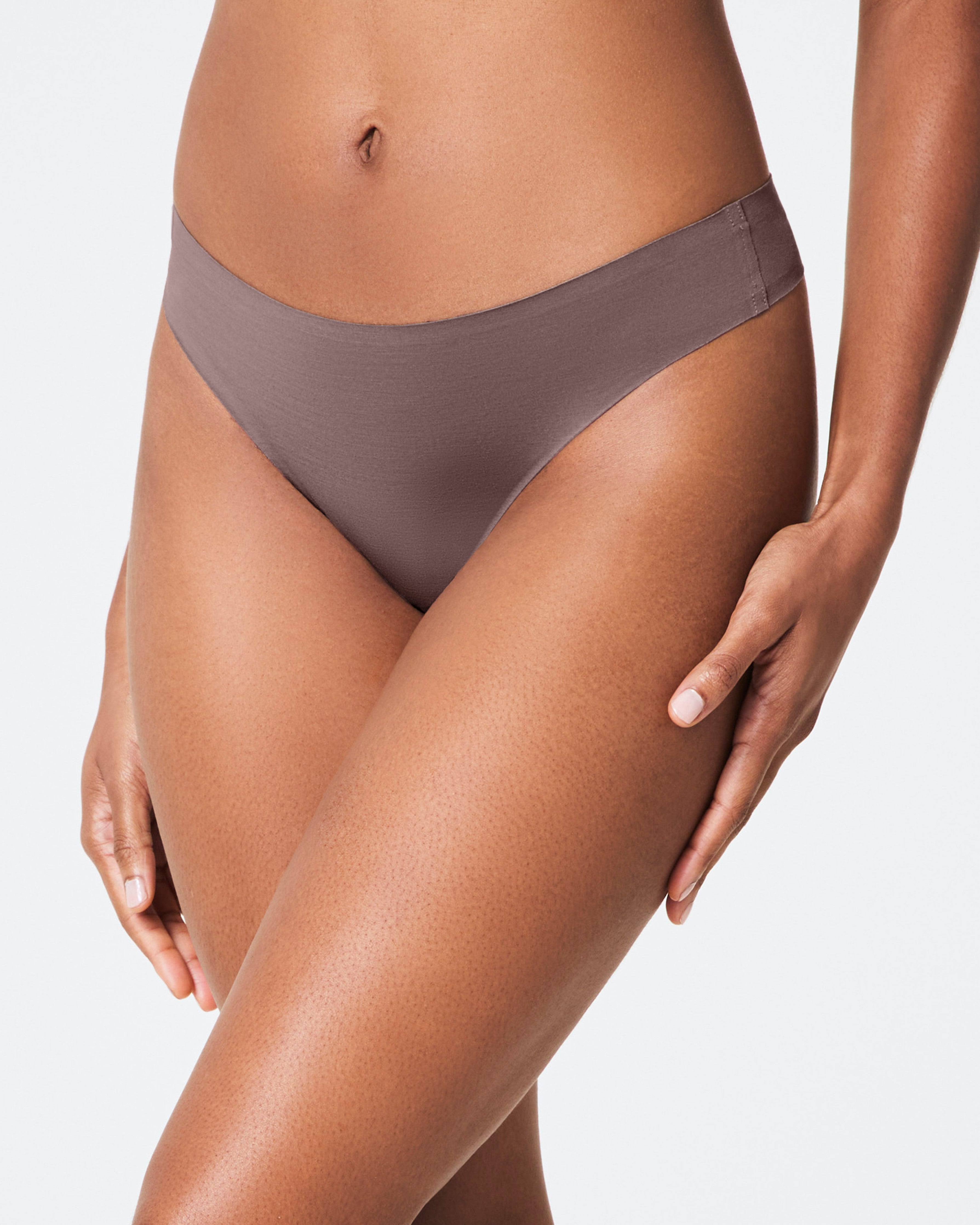 SPANXsmooth™ Fit-To-You Modal Thong 3-Pack Box  Smoke