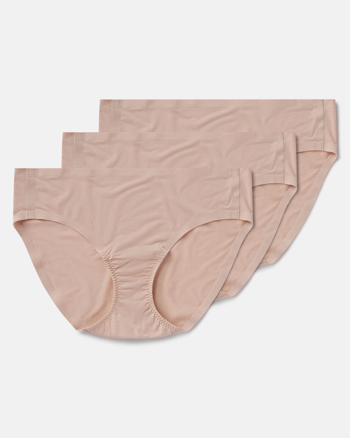SPANXsmooth™ Fit-To-You Modal Bikini 3-Pack Box  Champagne Beige