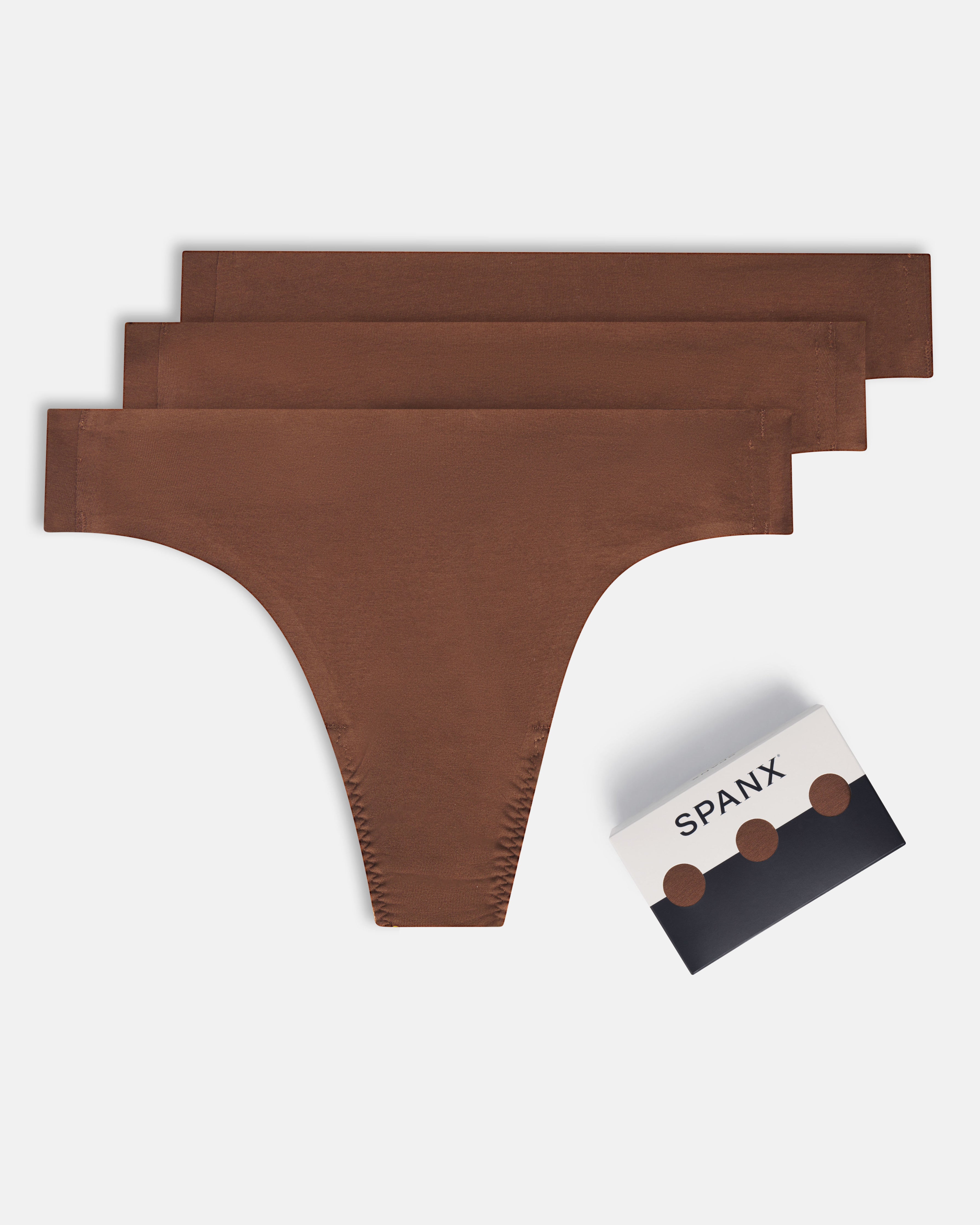 SPANXsmooth™ Fit-To-You Supima® Cotton Thong 3-Pack Box