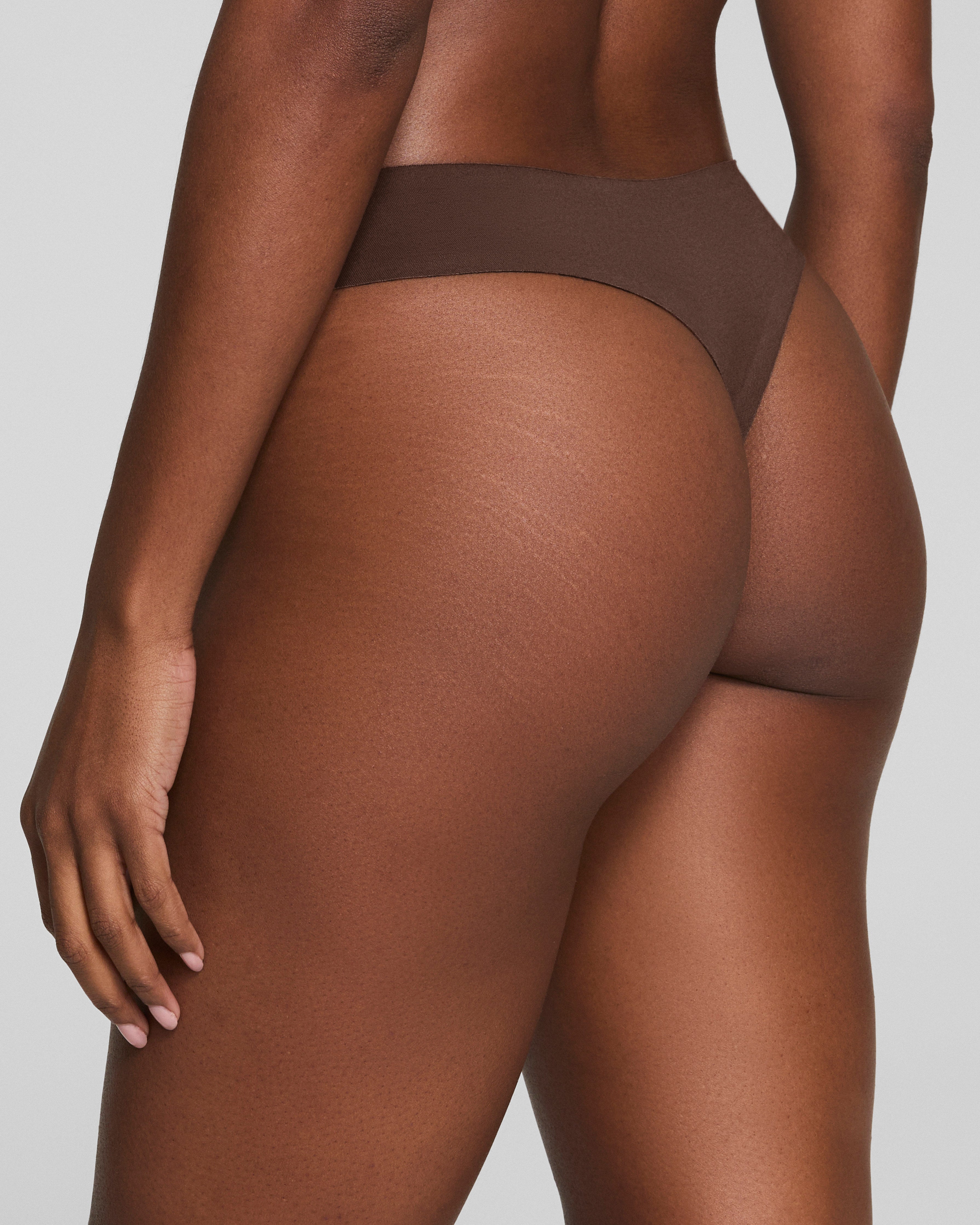 SPANXsmooth™ Fit-To-You Supima® Cotton Thong 3-Pack  Chestnut Brown