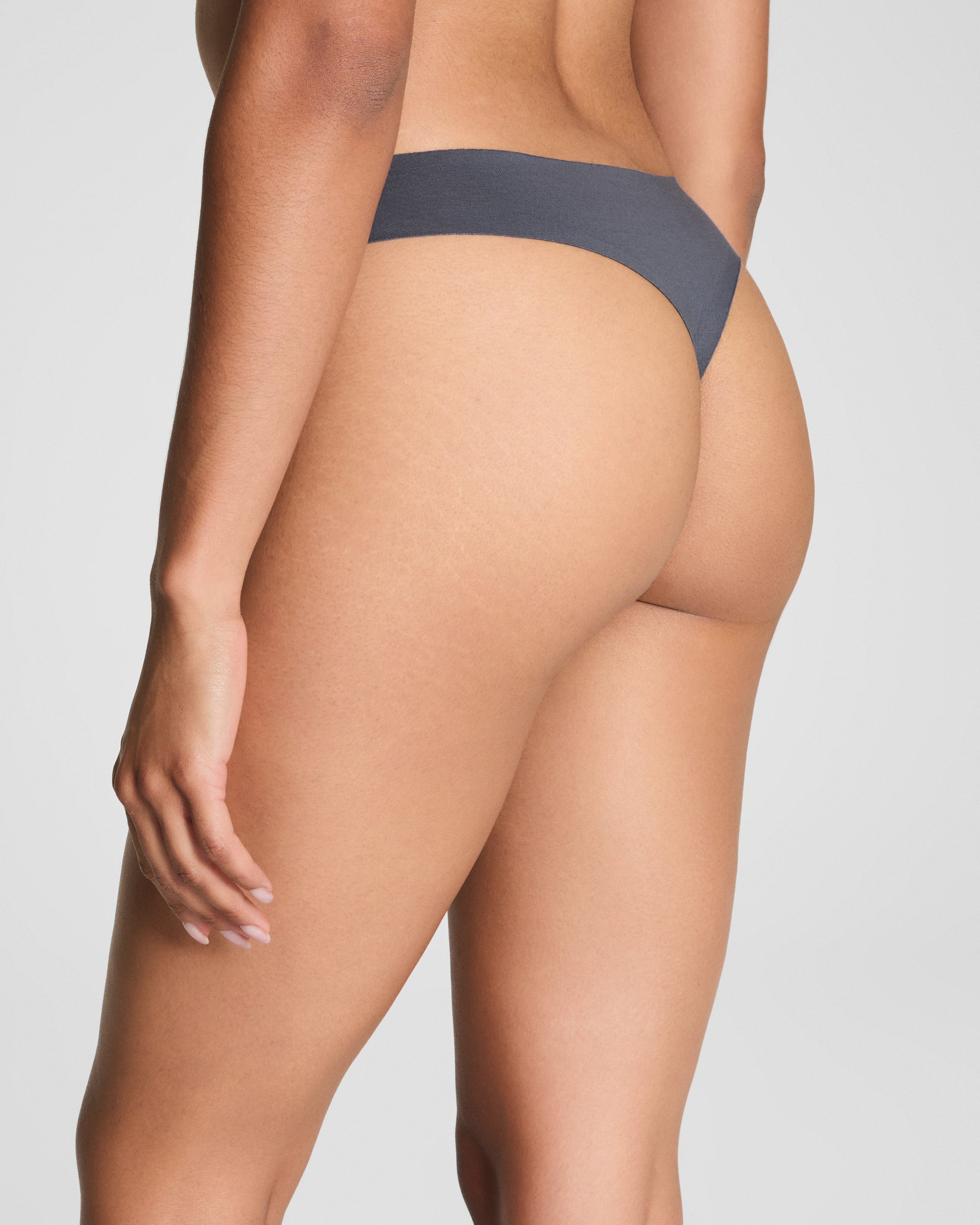 SPANXsmooth™ Fit-To-You Supima® Cotton Thong 3-Pack Box  Olive Leaf/Walnut/Earth Stone