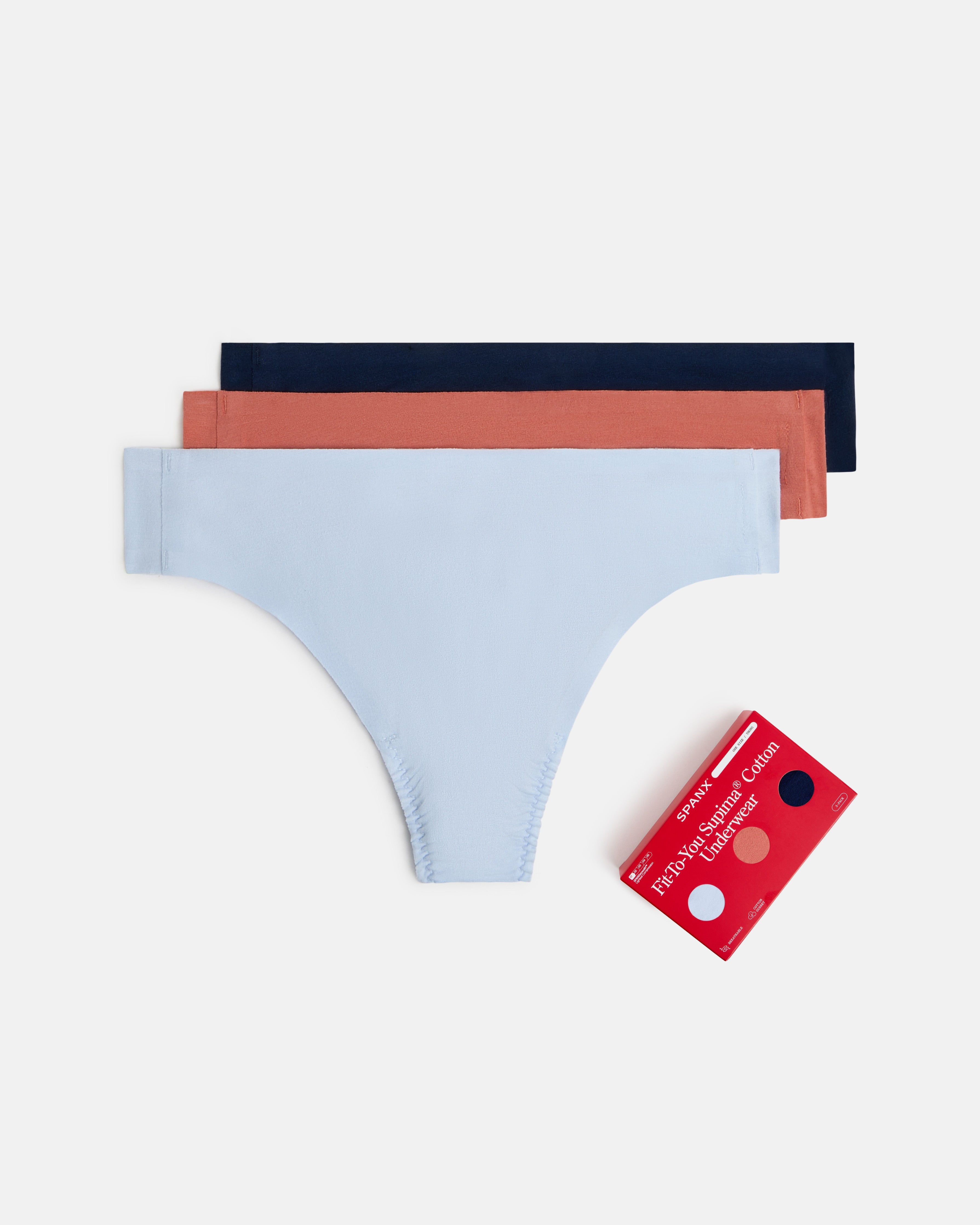 SPANXsmooth™ Fit-To-You Supima® Cotton Thong 3-Pack Box