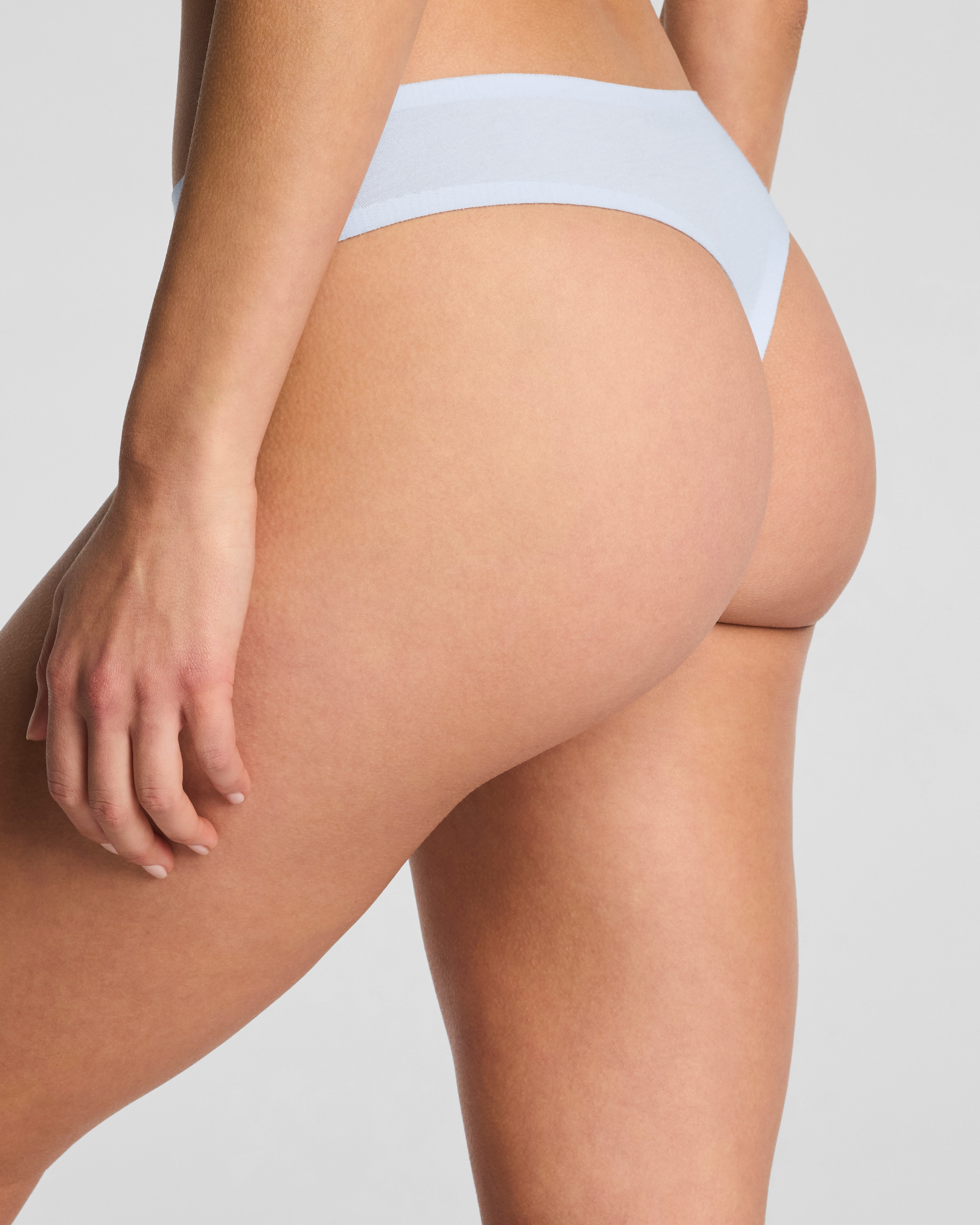SPANXsmooth™ Fit-To-You Supima® Cotton Thong 3-Pack Box | Summit/Clay/Timeless Navy