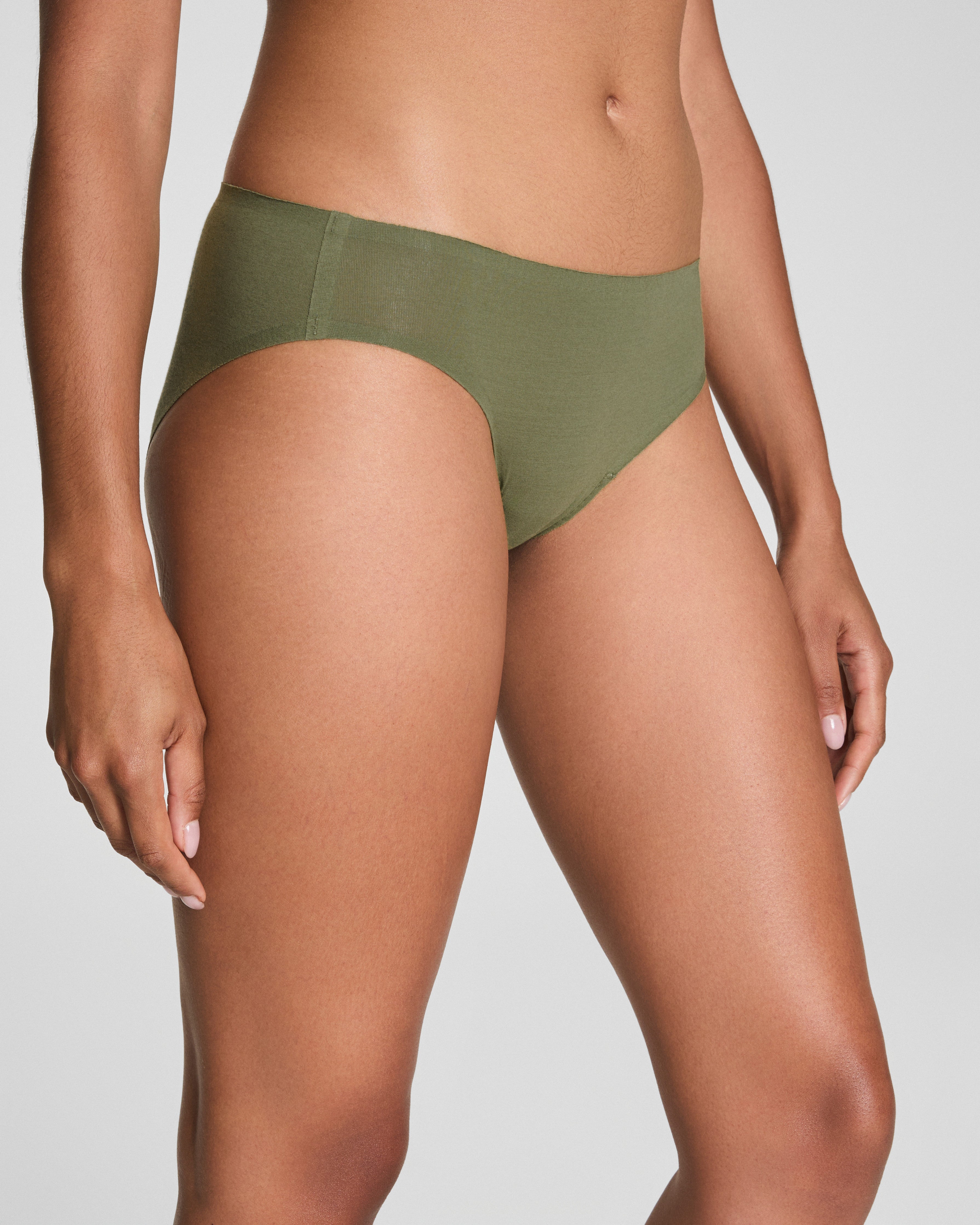 SPANXsmooth™ Fit-To-You Supima® Cotton Bikini 3-Pack  Olive Leaf/Walnut/Earth Stone