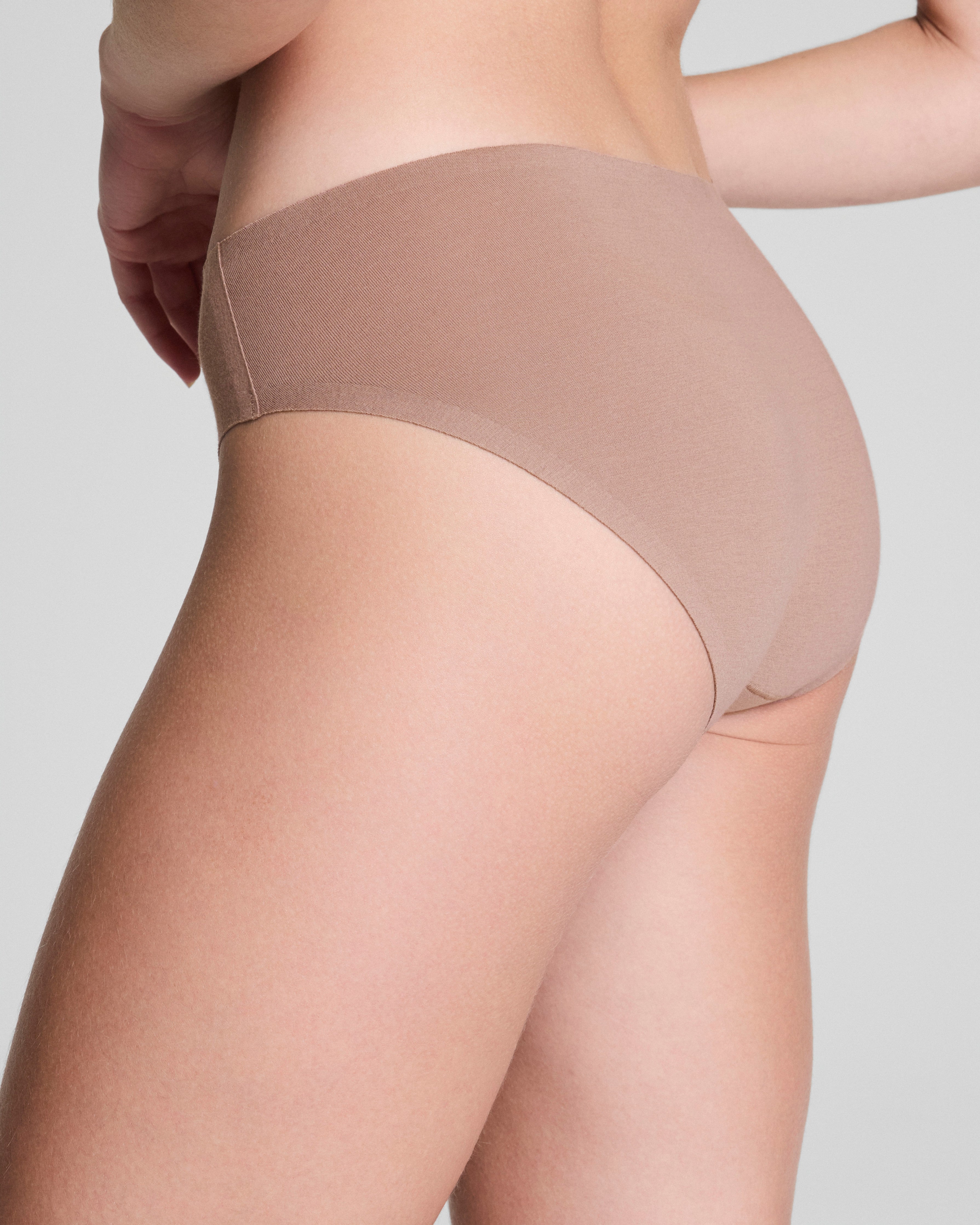 SPANXsmooth™ Fit-To-You Supima® Cotton Bikini 3-Pack  Plum Berry/Rose Quartz/Cafe Au Lait