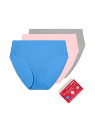 SPANXsmooth™ Fit-To-You Supima® Cotton Brief 3-Pack | Aster/Rosebud/Basalt