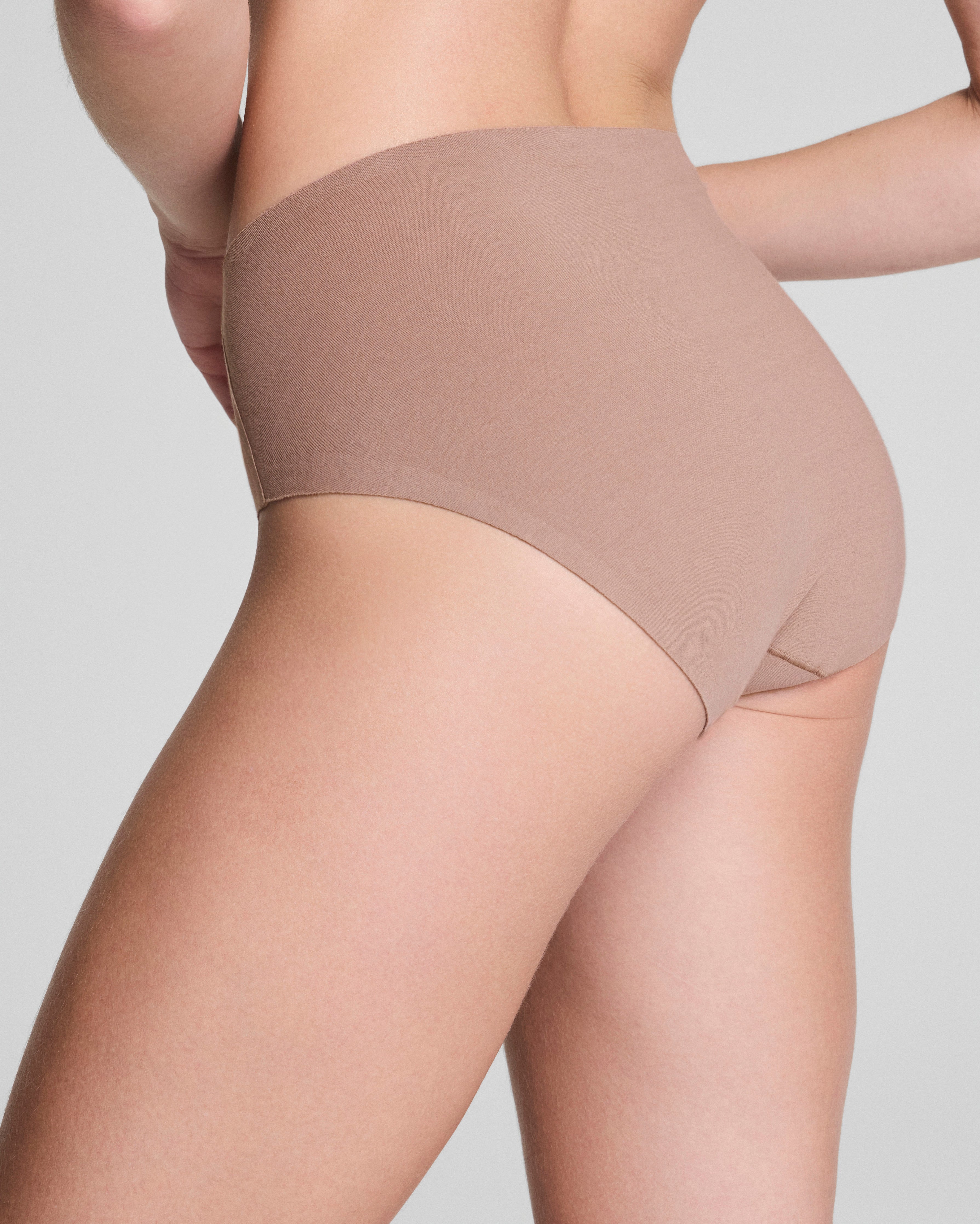 SPANXsmooth™ Fit-To-You Supima® Cotton Brief 3-Pack  Plum Berry/Rose Quartz/Cafe Au Lait