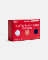 SPANXsmooth™ Fit-To-You Supima® Cotton Brief 3-Pack | Summit/Clay/Timeless Navy