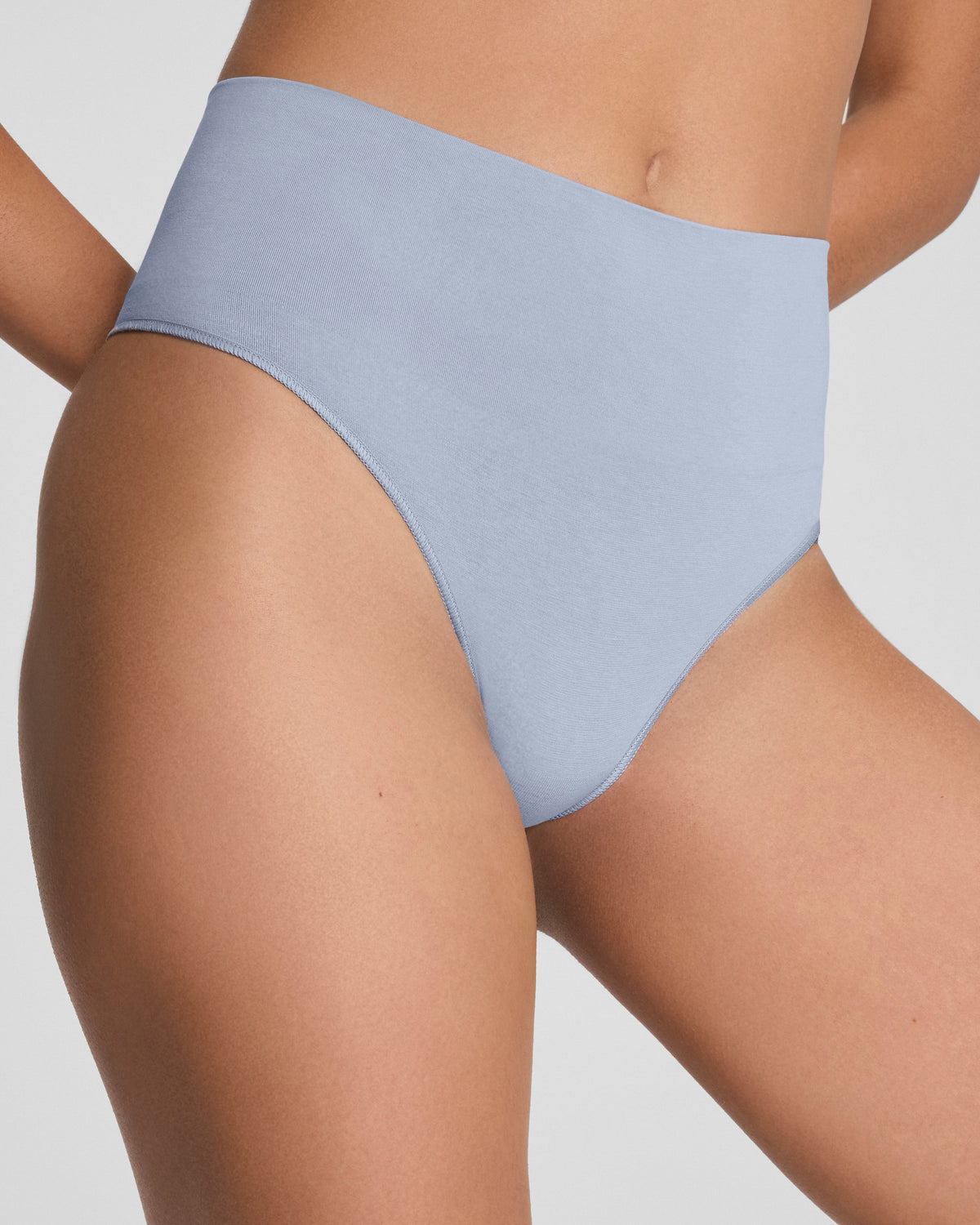 SPANXshape™ ExtraOrdinary Supima® Cotton Thong | Himalayan Cloud