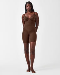 SPANXsculpt™ Seamless Power High-Waisted Mid-Thigh Short | Chestnut Brown