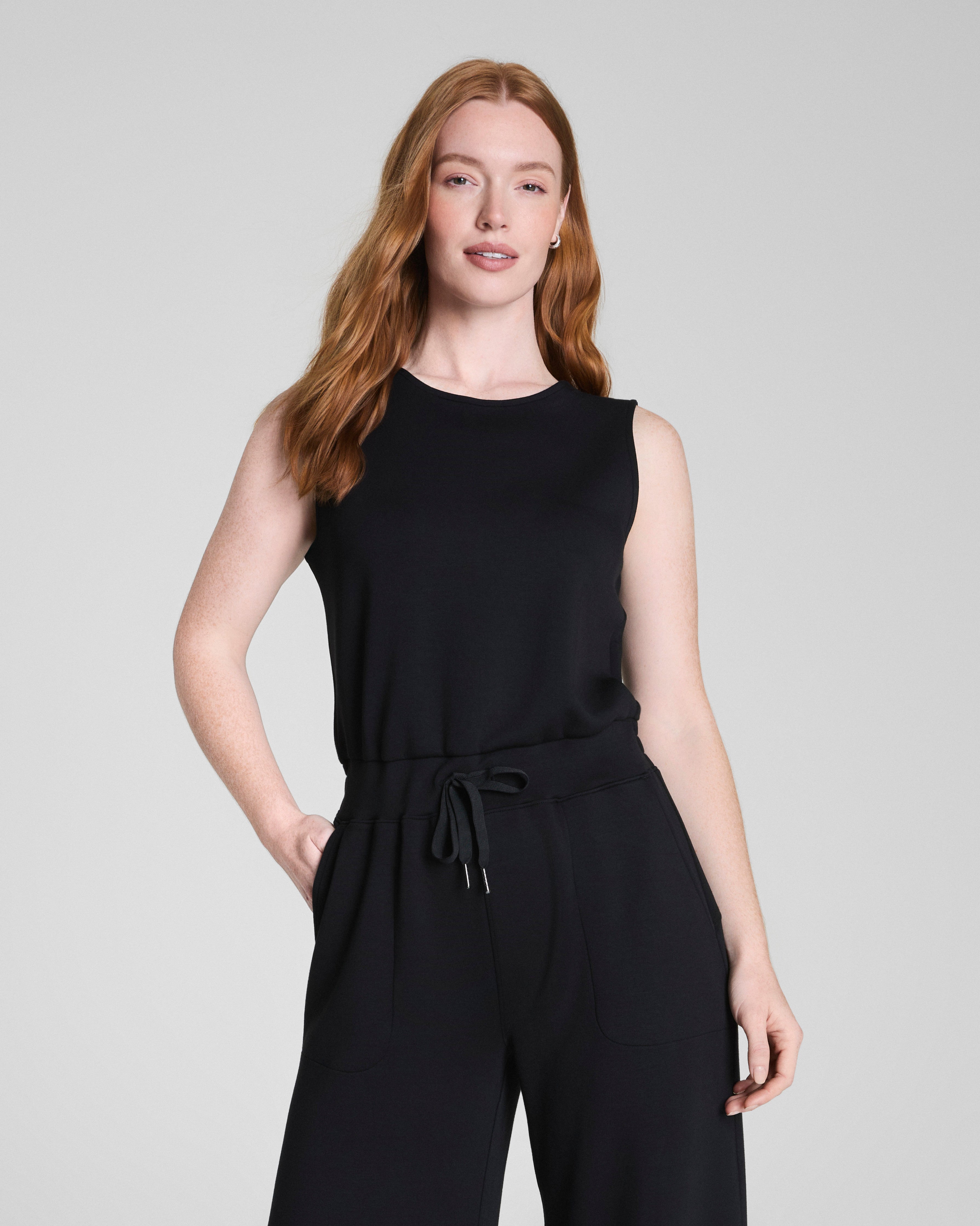 SPANX AirEssentials® Sleeveless Jumpsuit  Very Black