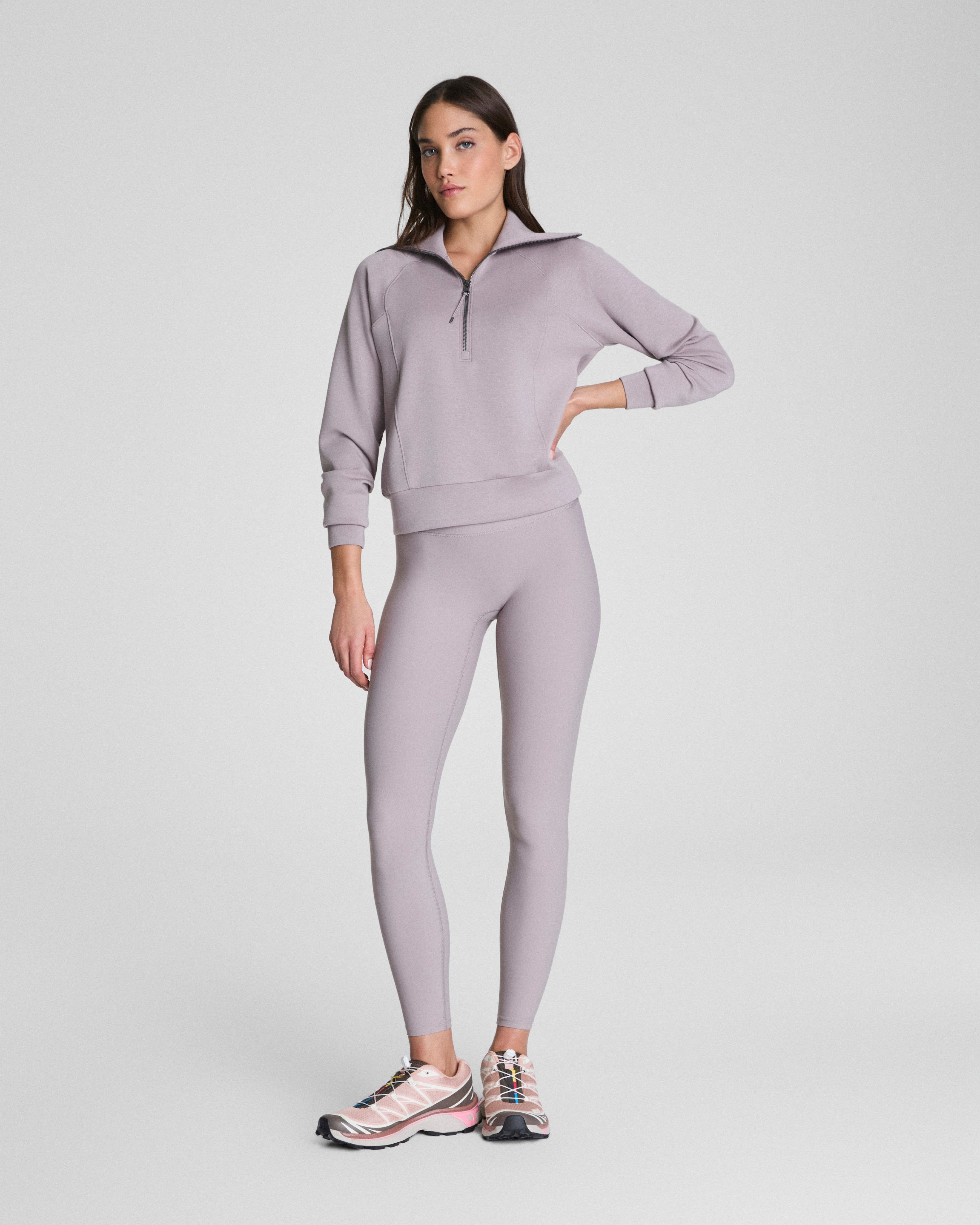SPANX AirEssentials® Half Zip  Coastal Fog
