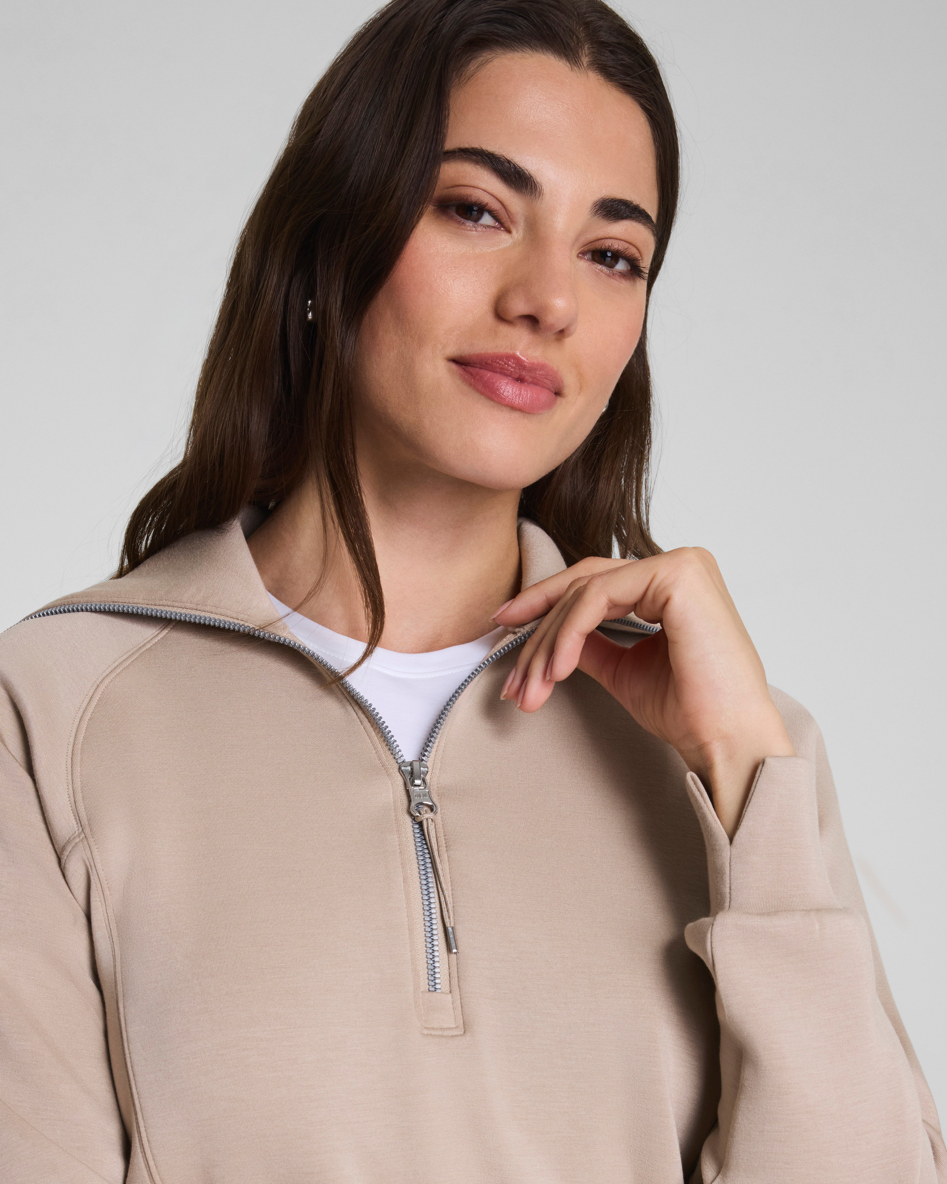 SPANX AirEssentials® Half Zip | Dune