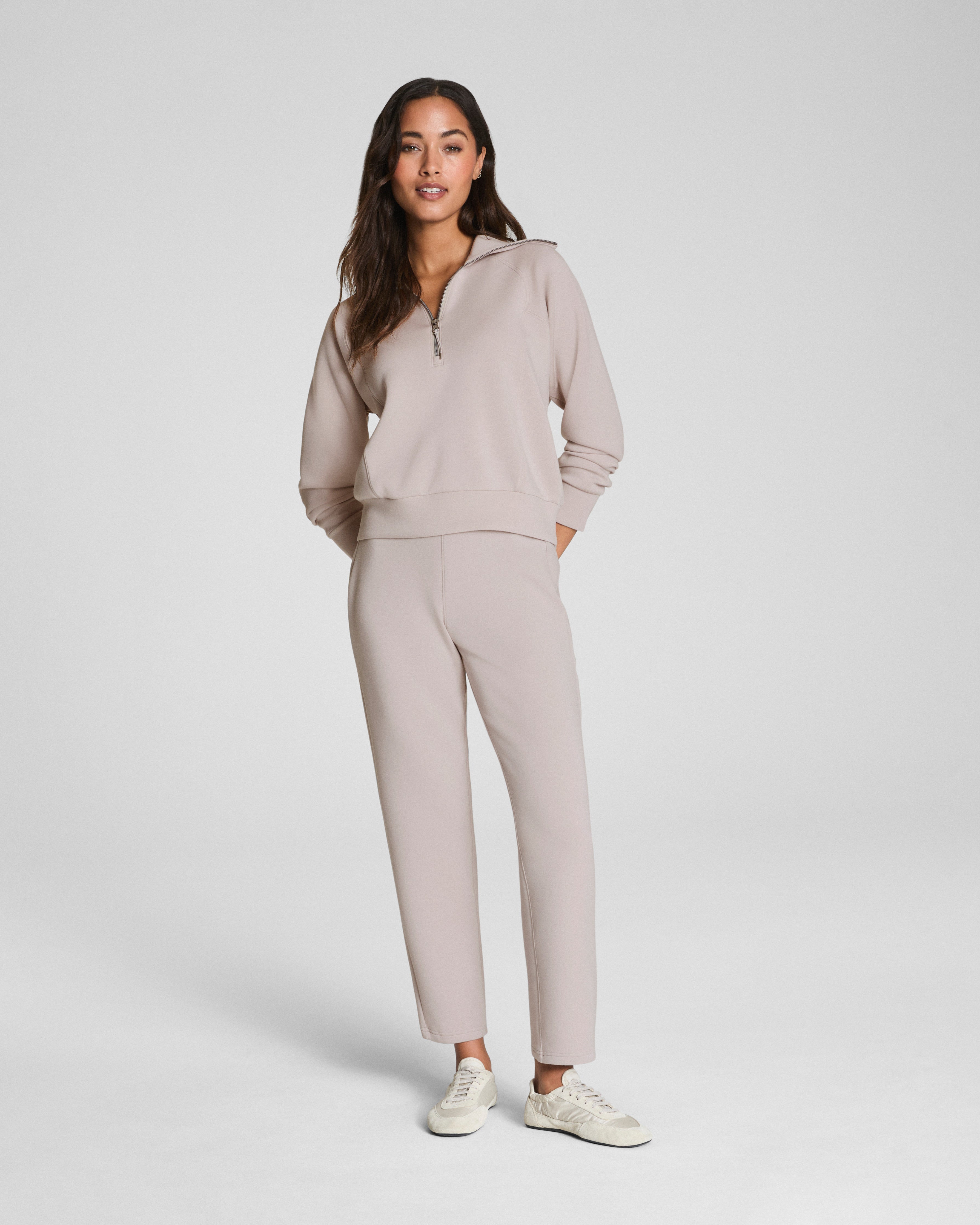 SPANX AirEssentials® Half Zip | French Grey