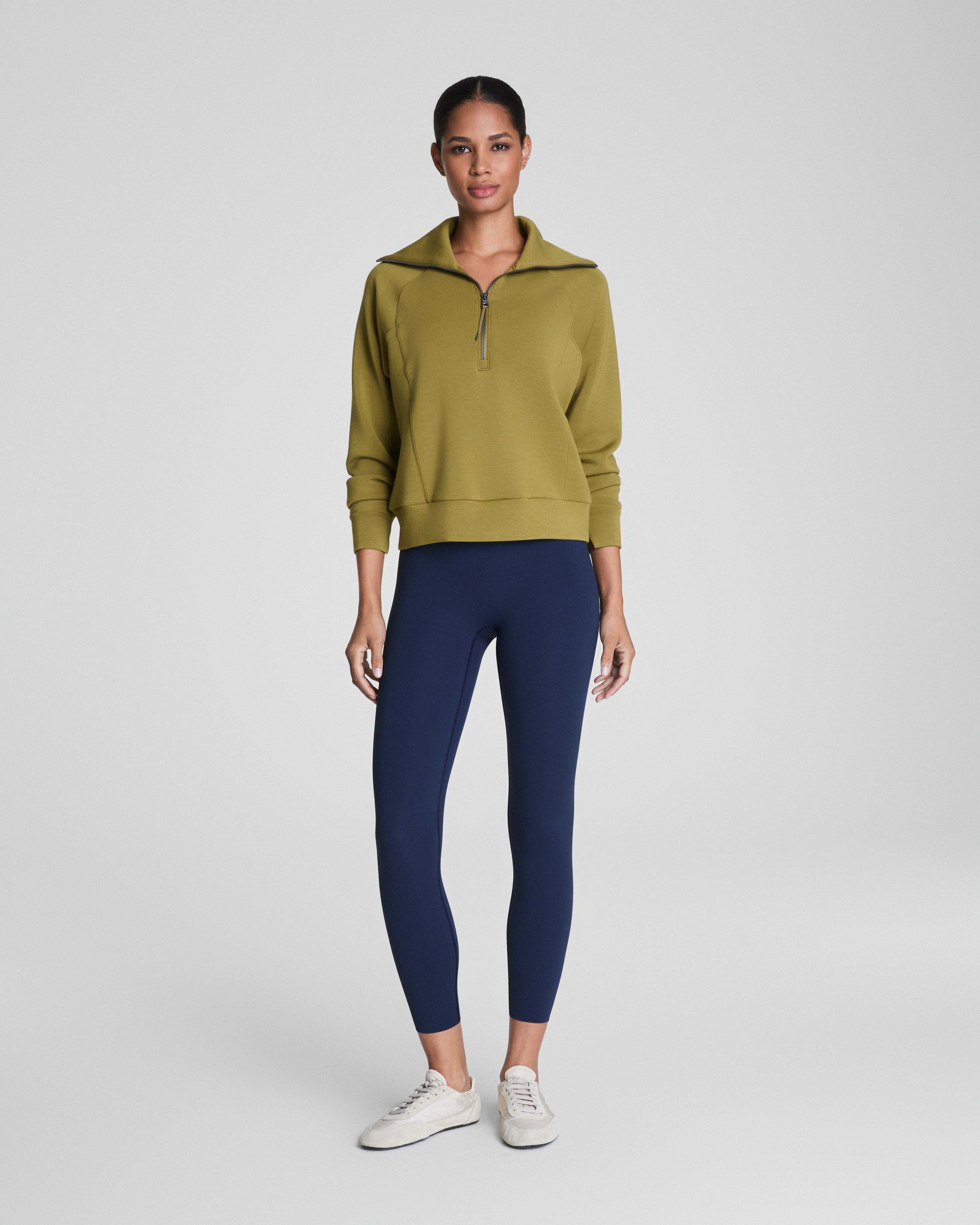 SPANX AirEssentials® Half Zip  Olivine