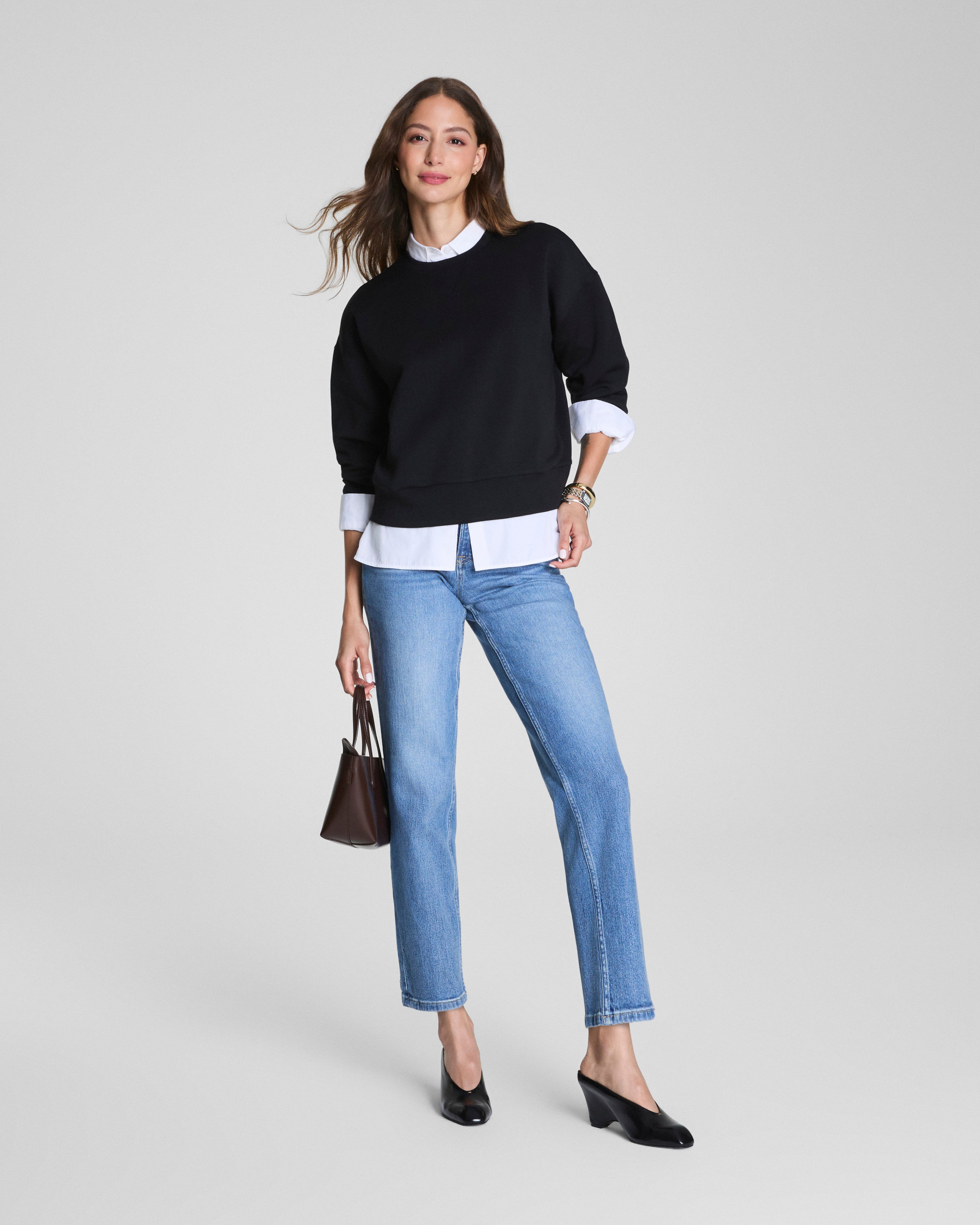 SPANX AirEssentials® Crewneck  Very Black