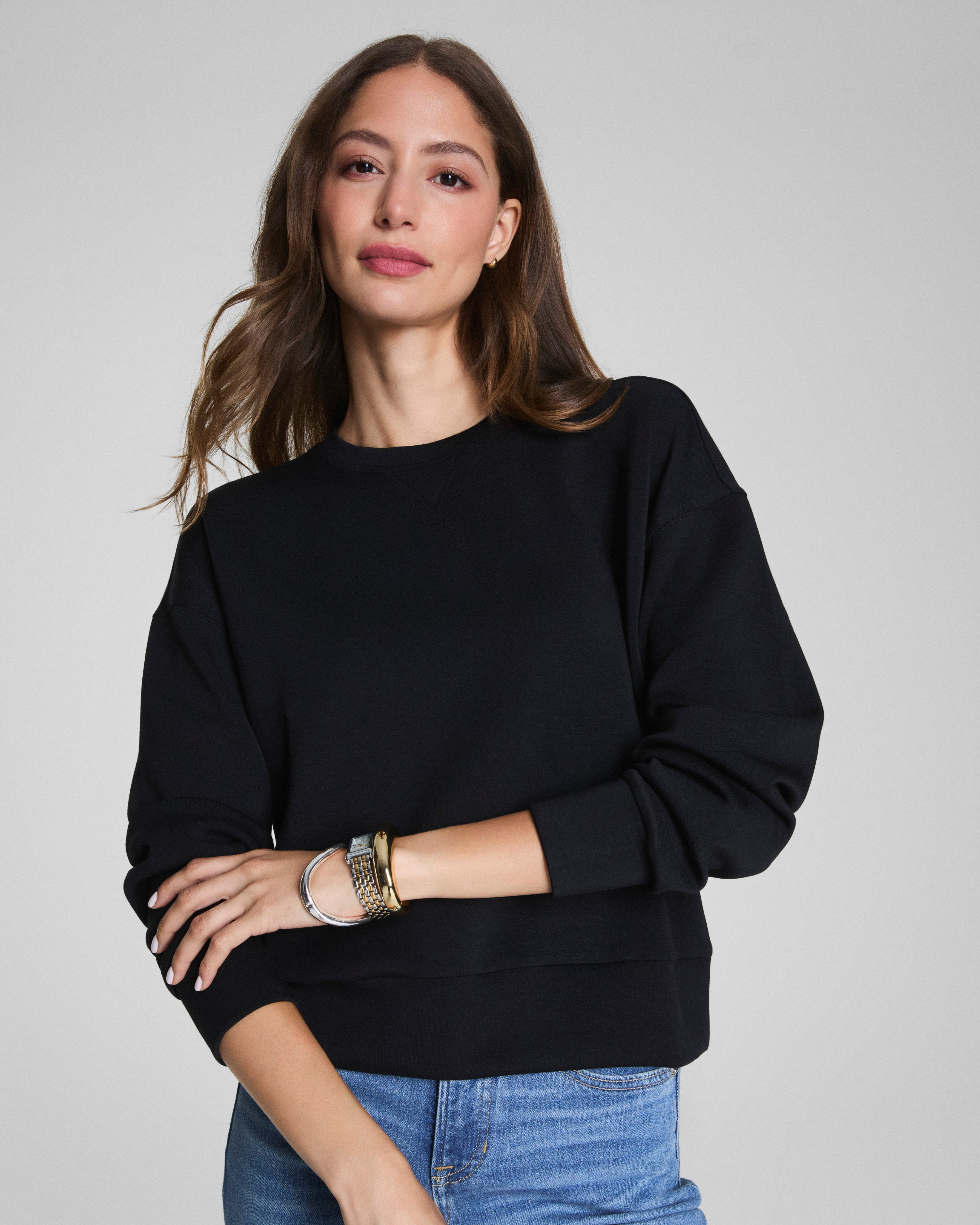 SPANX AirEssentials® Crewneck  Very Black
