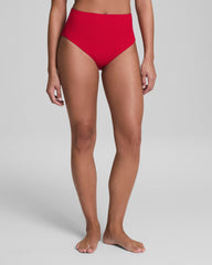 SPANXshape™ Swim Pique Hi-Rise Cheeky Bottom  Spanx Red