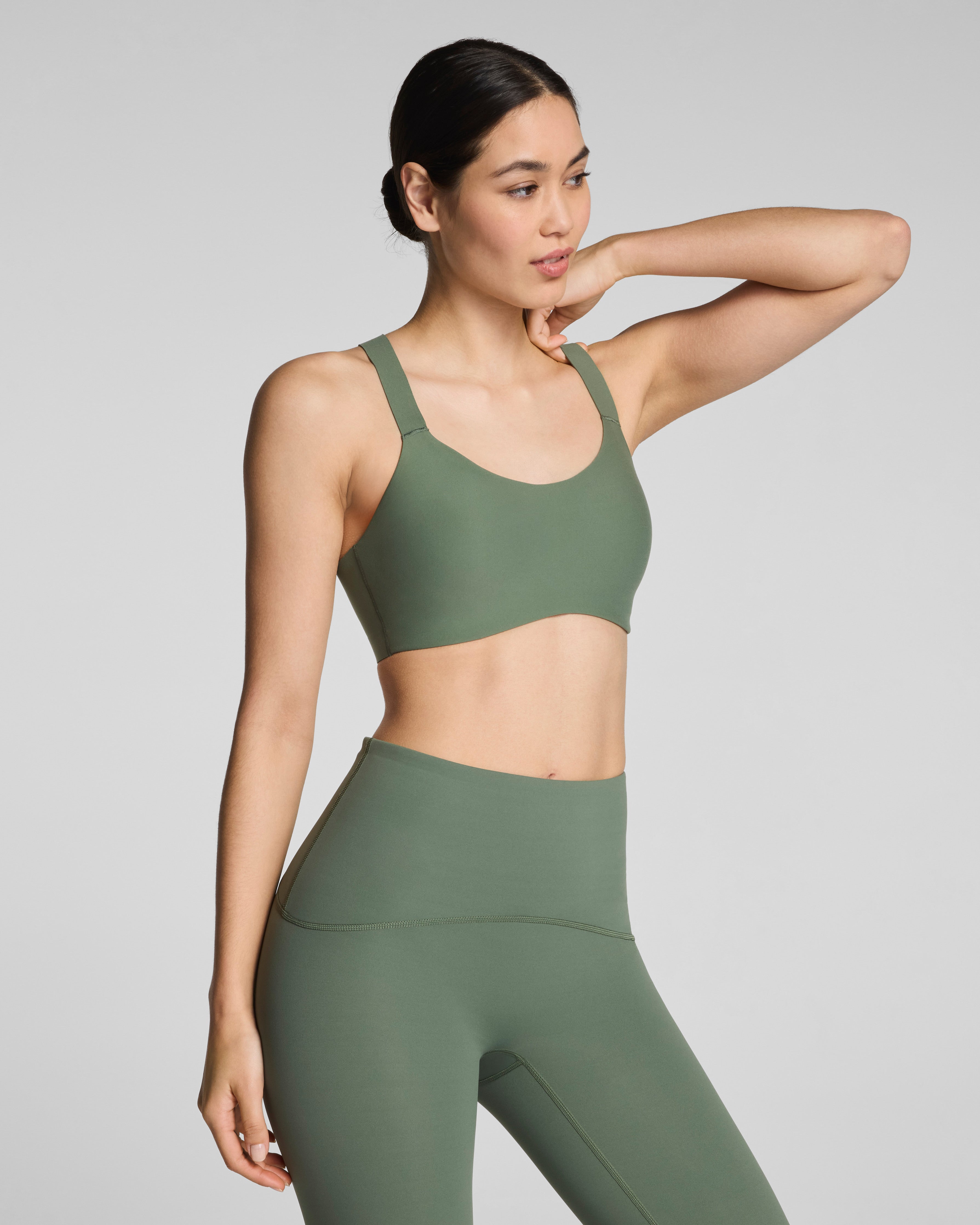 SPANX® BoostUp Medium Impact Sports Bra | Eucalyptus