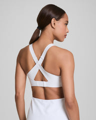 SPANX® FlexFeel Medium Impact Sports Bra  Vivid White