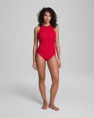 SPANXshape™ Swim Pique High Neck One-Piece  Spanx Red