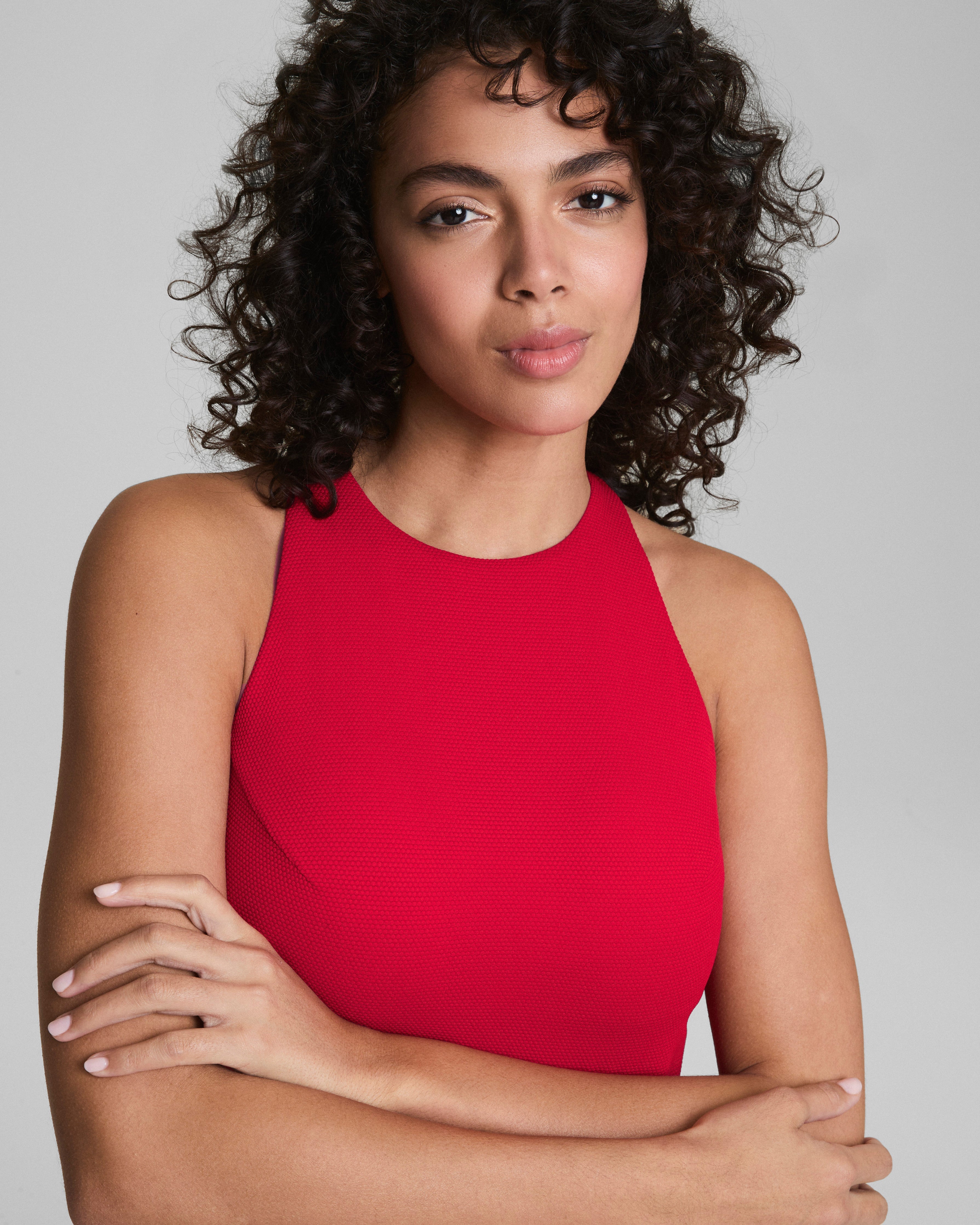 SPANXshape™ Swim Pique High Neck One-Piece  Spanx Red