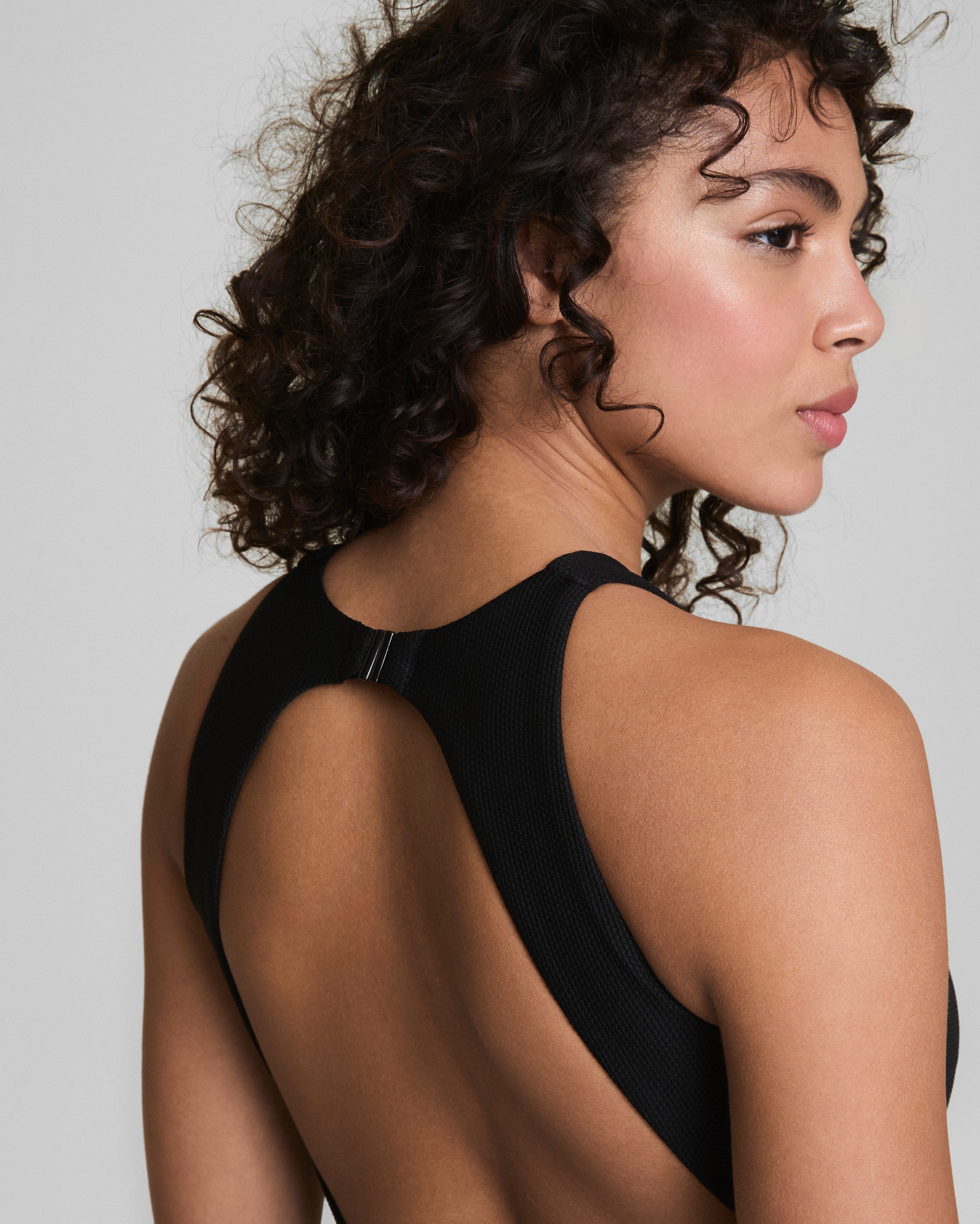 SPANXshape™ Swim Pique High Neck One-Piece  Very Black