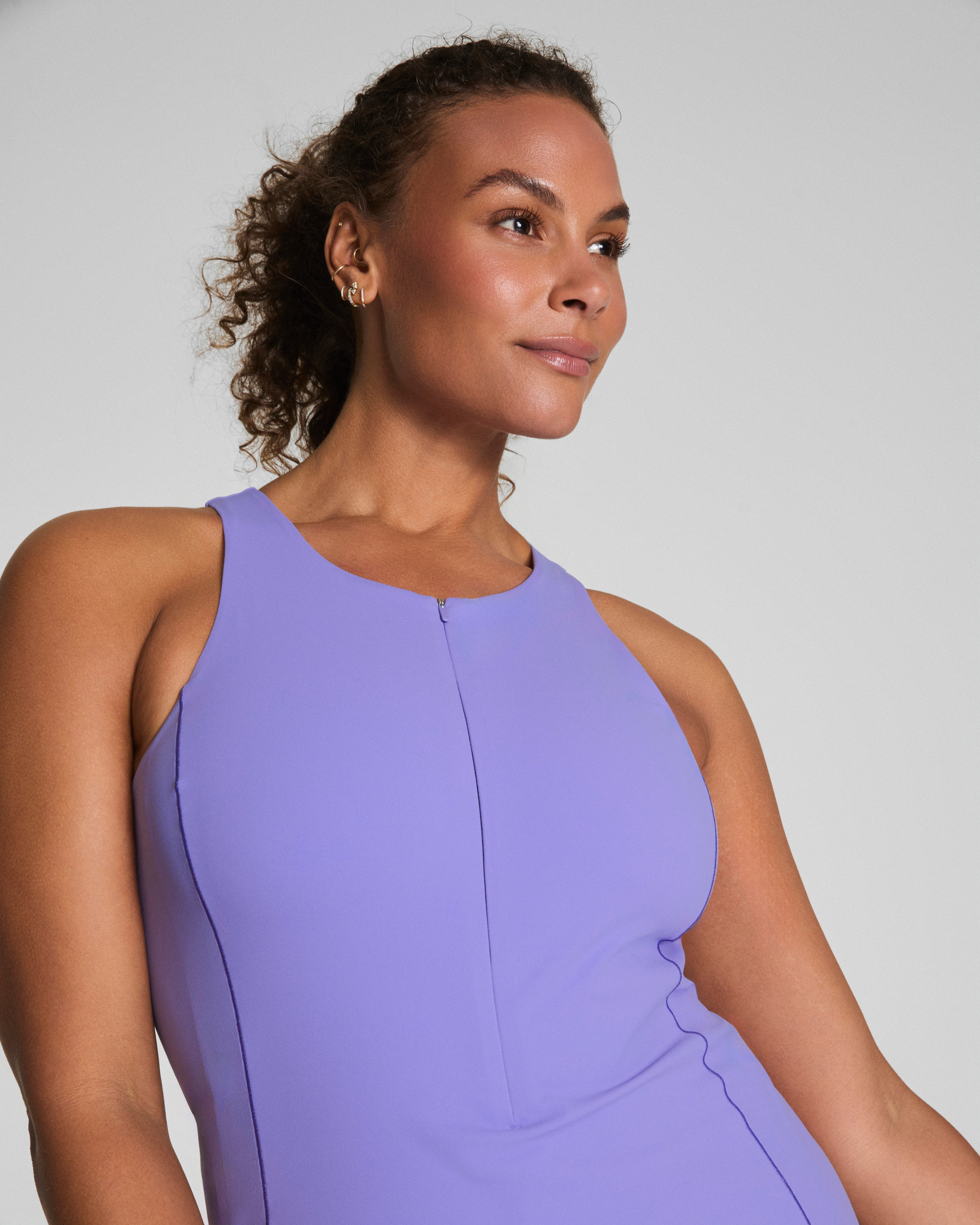 SPANXshape™ Get Moving Zip Front Dress  Amethyst