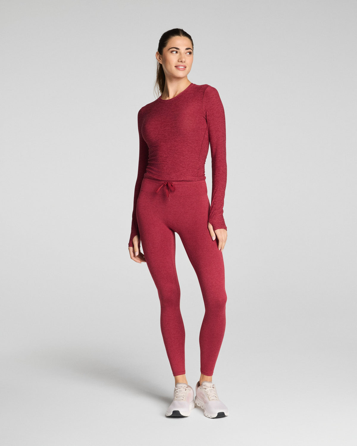 SPANXsupersmooth™ SoftStretch Full-Length Leggings  Red Merlot Heather
