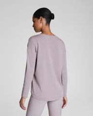 SPANX® Outpace Long Sleeve Top  Coastal Fog