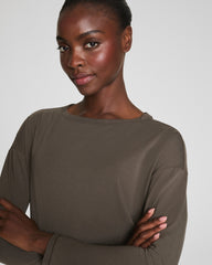 SPANX® Outpace Long Sleeve Top  Mineral