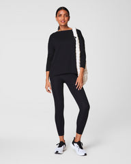 SPANX® Outpace Long Sleeve Top  Very Black