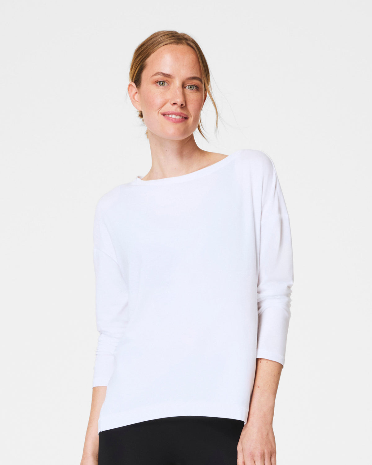 SPANX® Outpace Long Sleeve Top  Vivid White