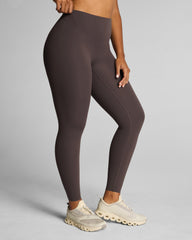 SPANXshape™ BodyLine Full-Length Leggings with Mid-Tummy Compression | Dark Cacao