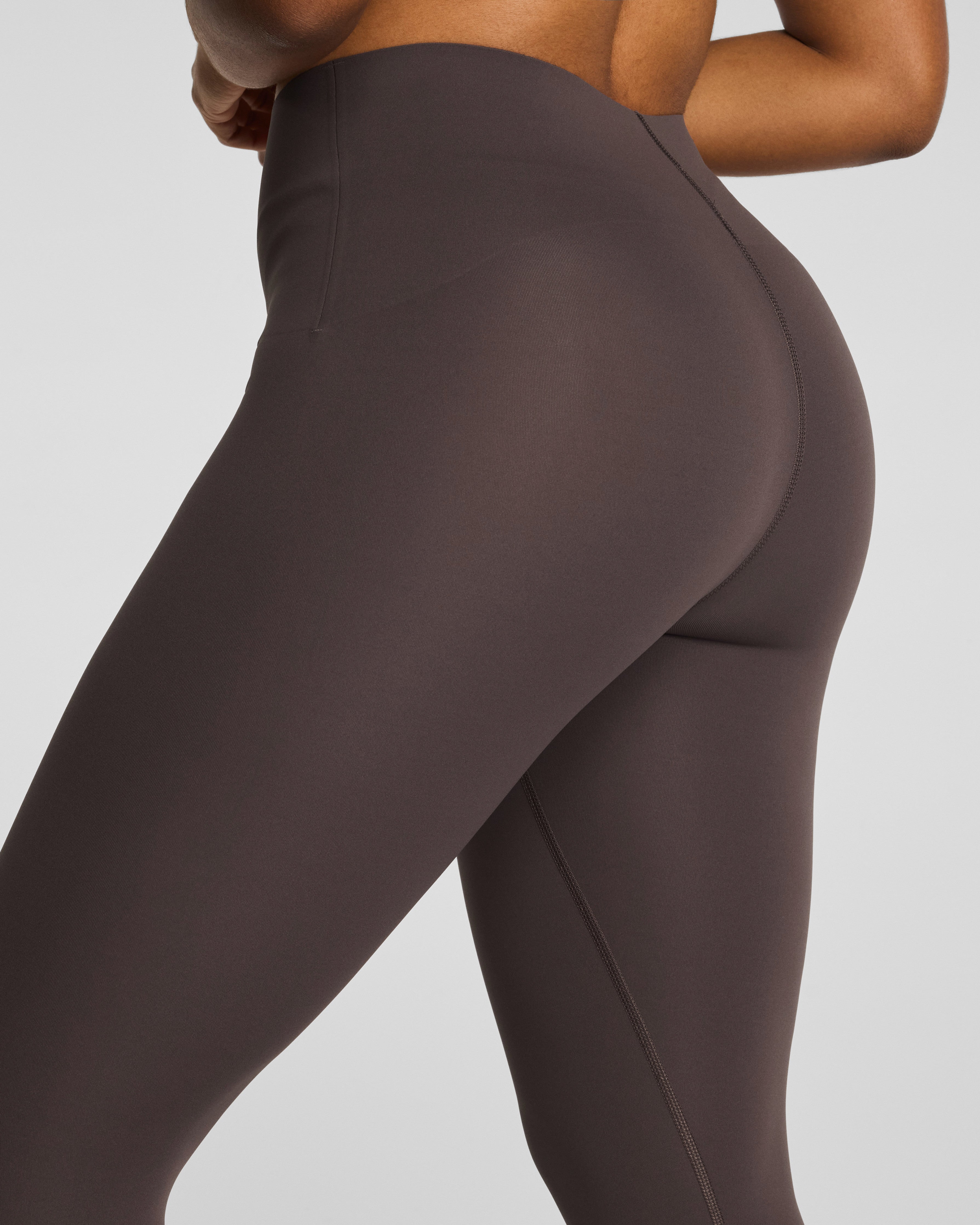 SPANXshape™ BodyLine Full-Length Leggings with Mid-Tummy Compression | Dark Cacao