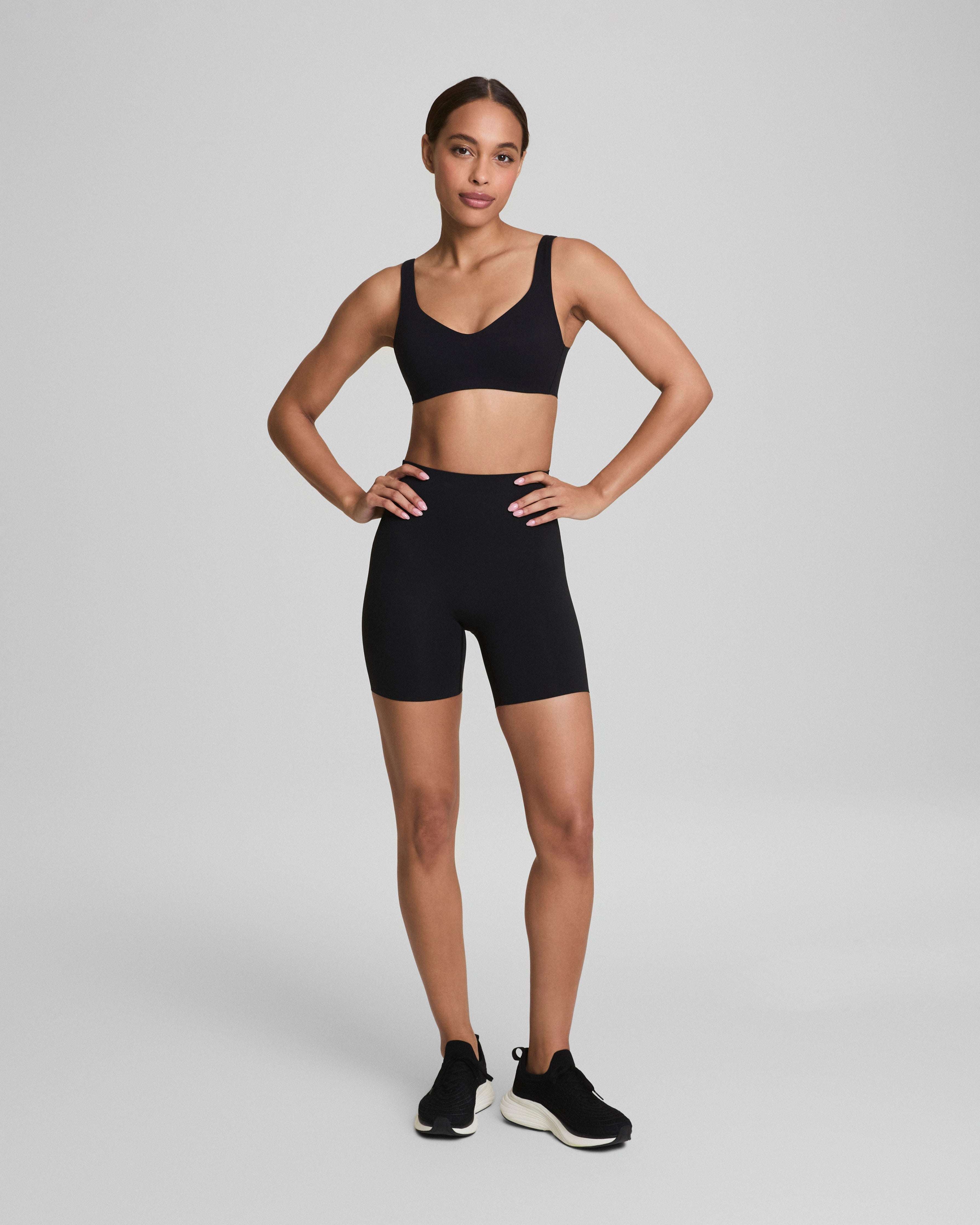 SPANXshape™ CoreLuxe Bike Short with Mid-Tummy Compression, 6"  Very Black