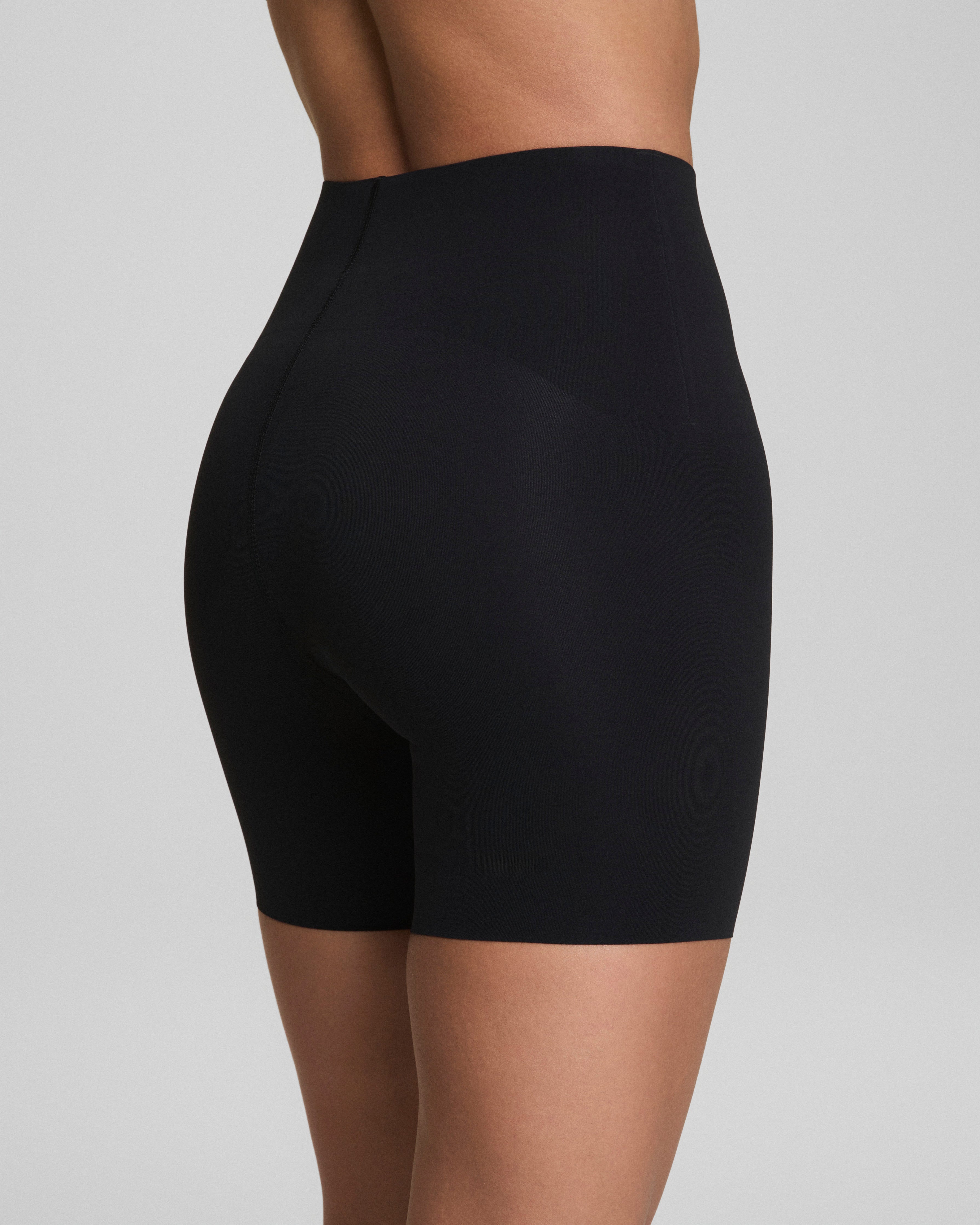 SPANXshape™ BodyLine Bike Short with Mid-Tummy Compression, 6" | Very Black