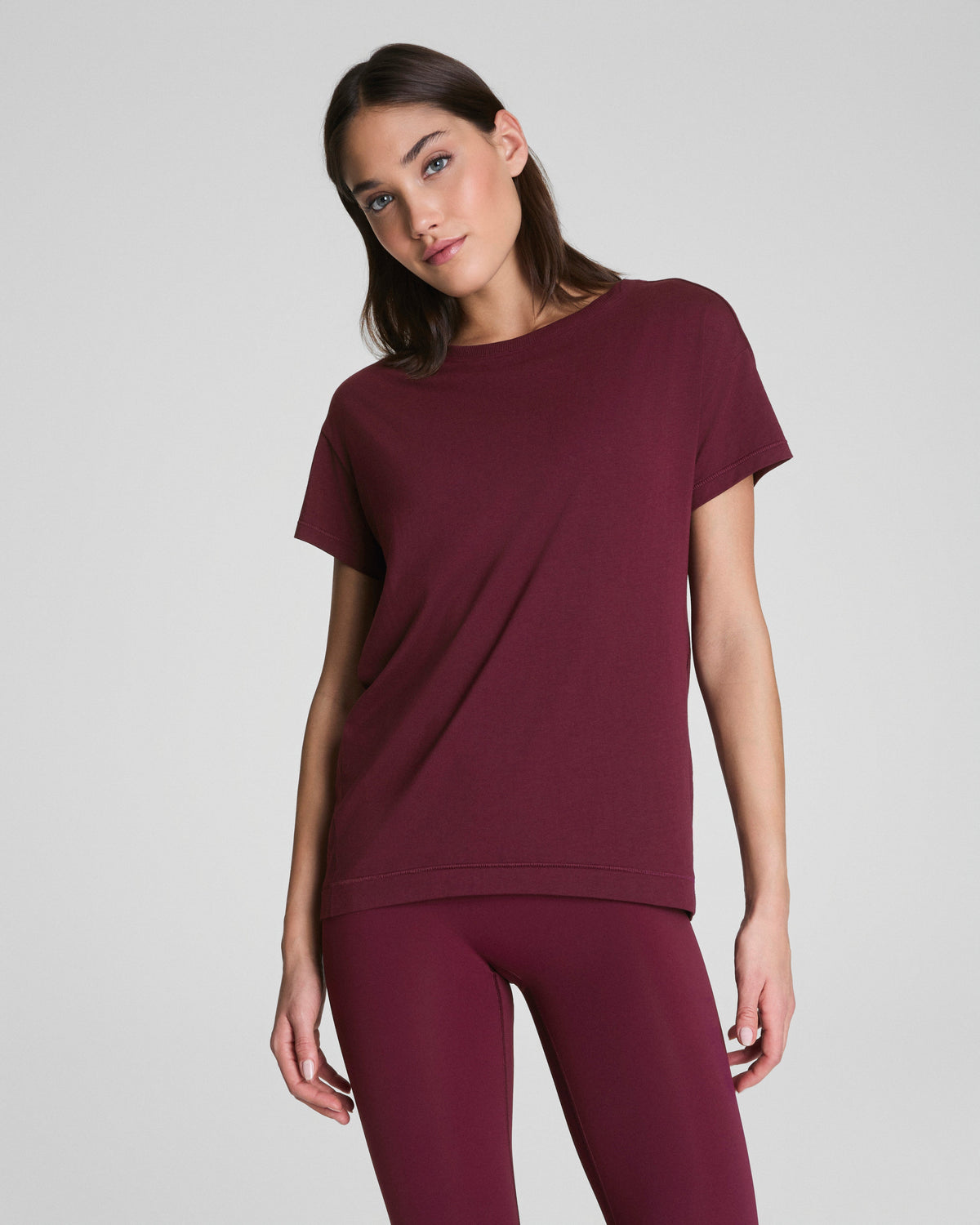 SPANX® Outpace Tee  Plum Berry