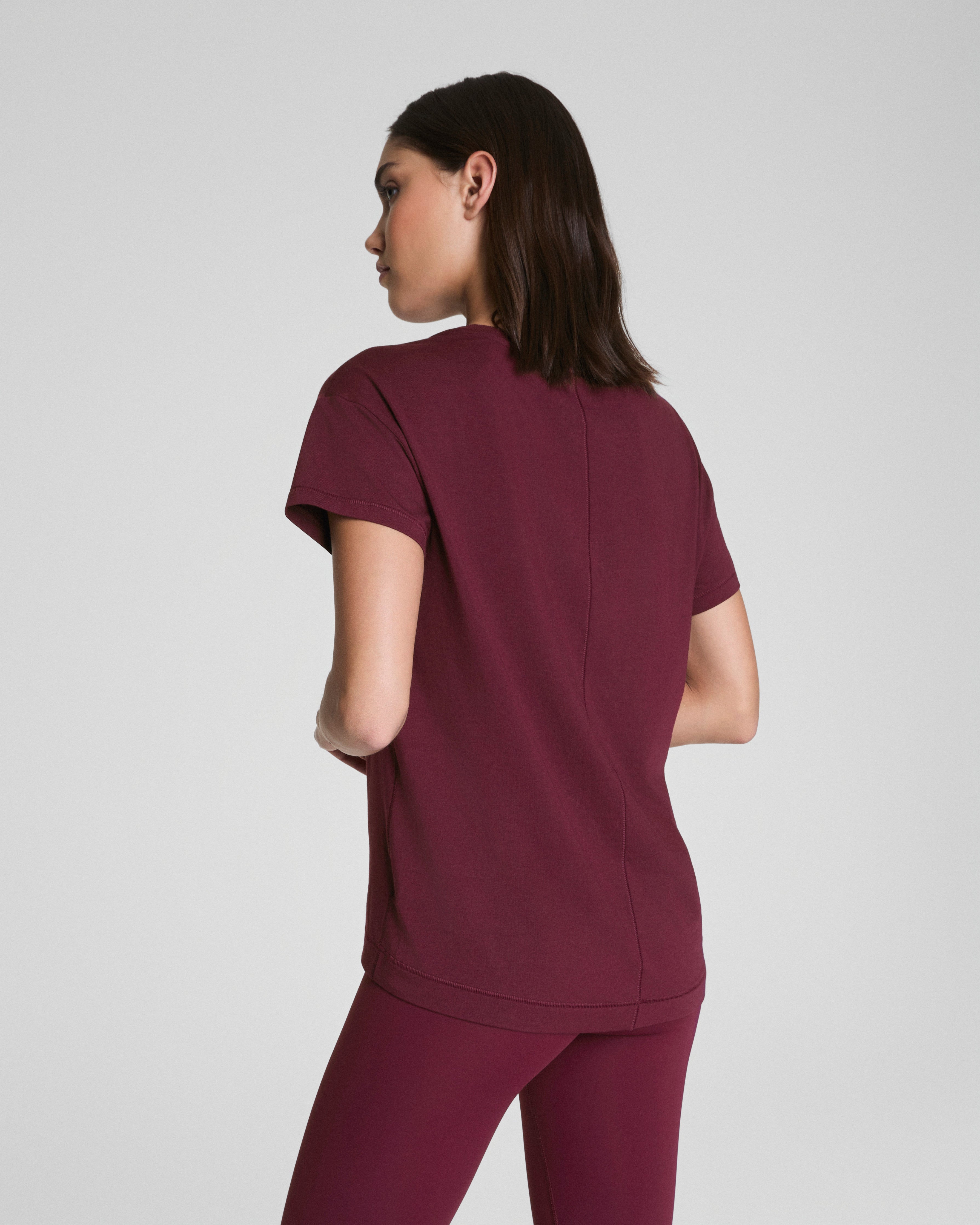 SPANX® Outpace Tee  Plum Berry