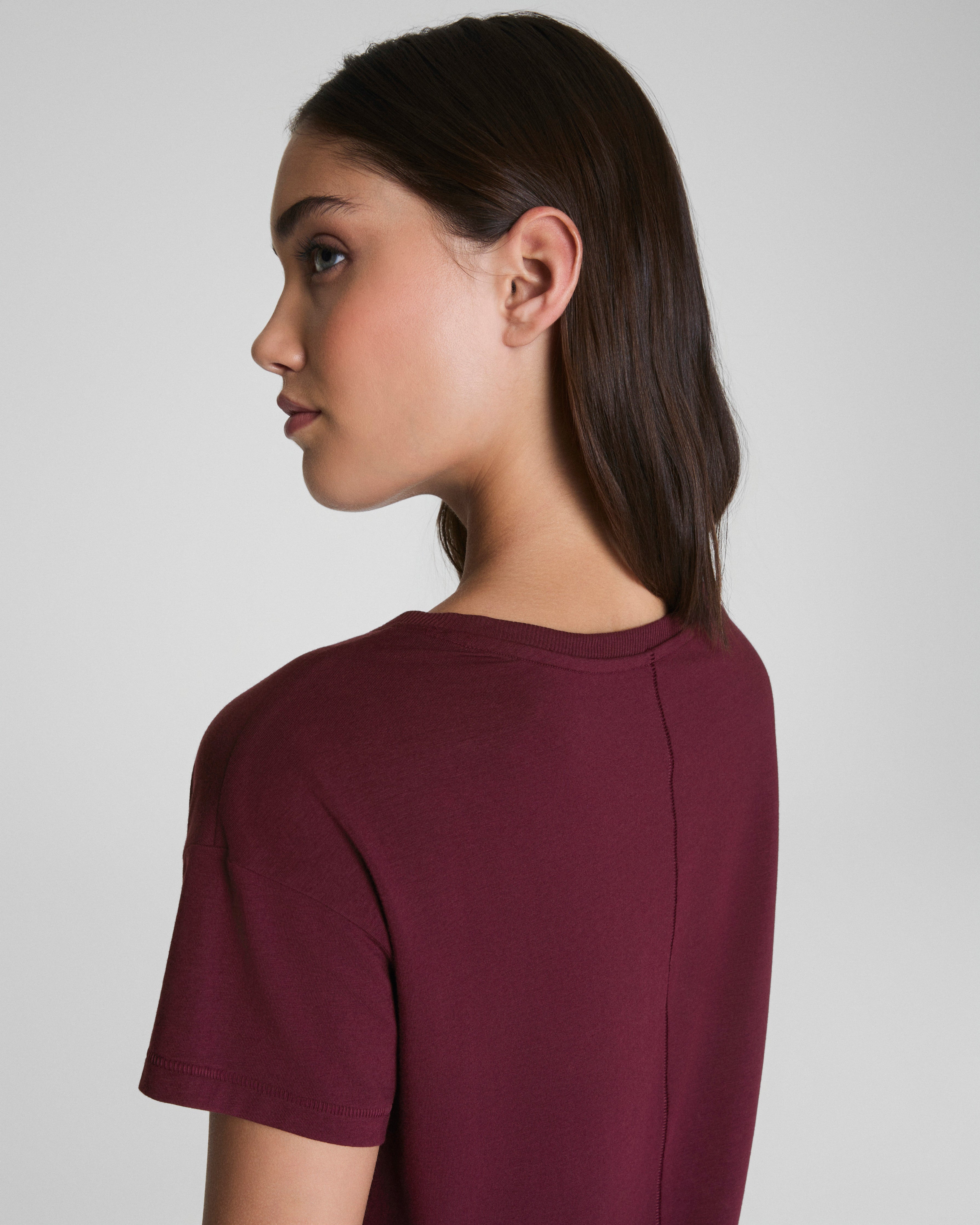 SPANX® Outpace Tee  Plum Berry
